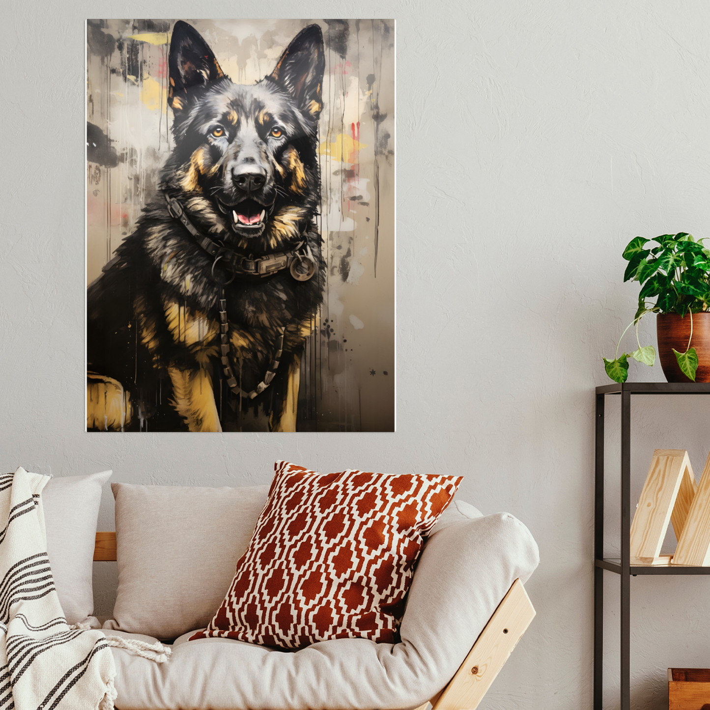 Shepherd Splash Premium Portrait Aluminum Prints