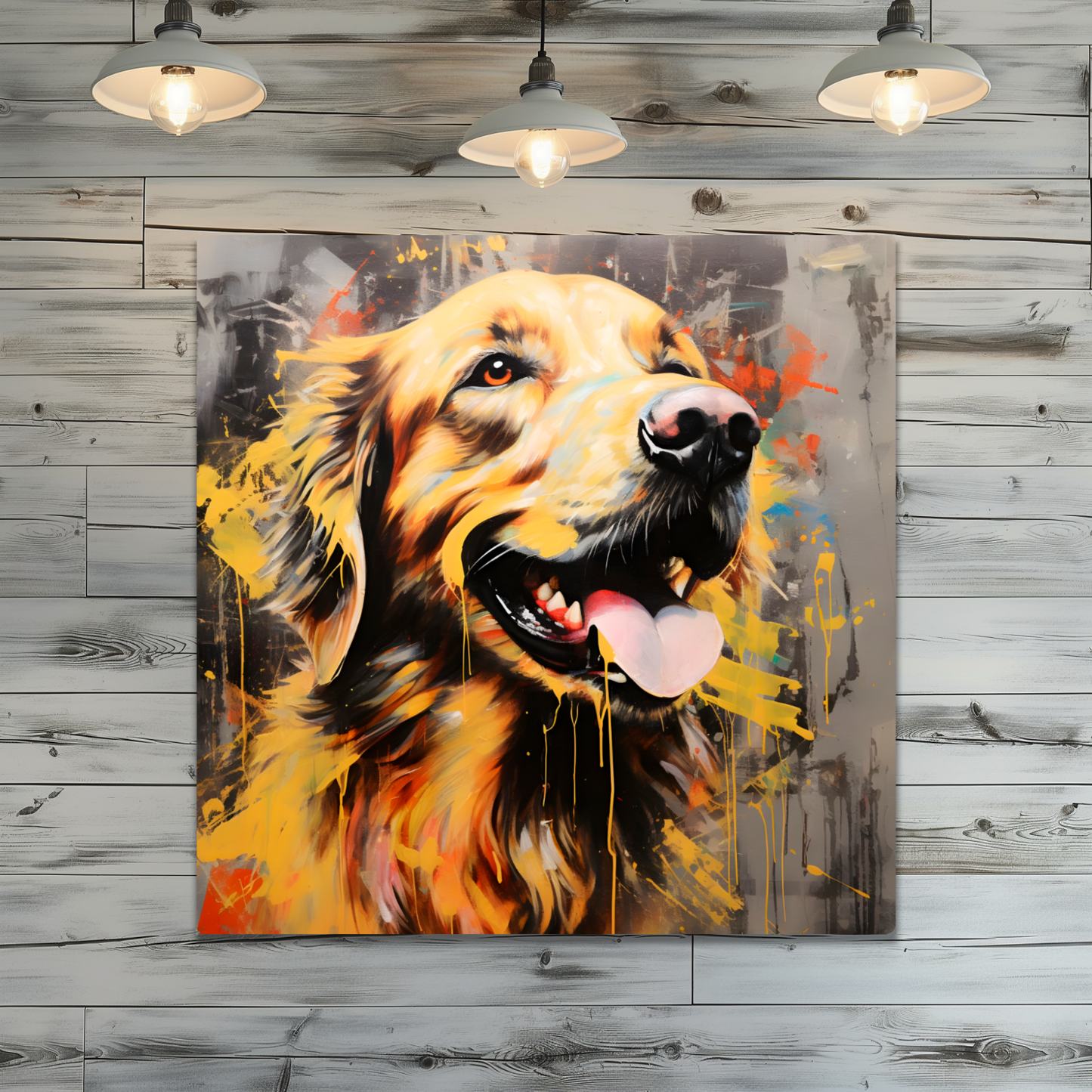 Retriever Radiance Premium Square Aluminum Prints