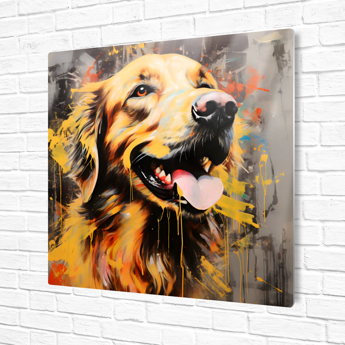 Retriever Radiance Premium Square Aluminum Prints