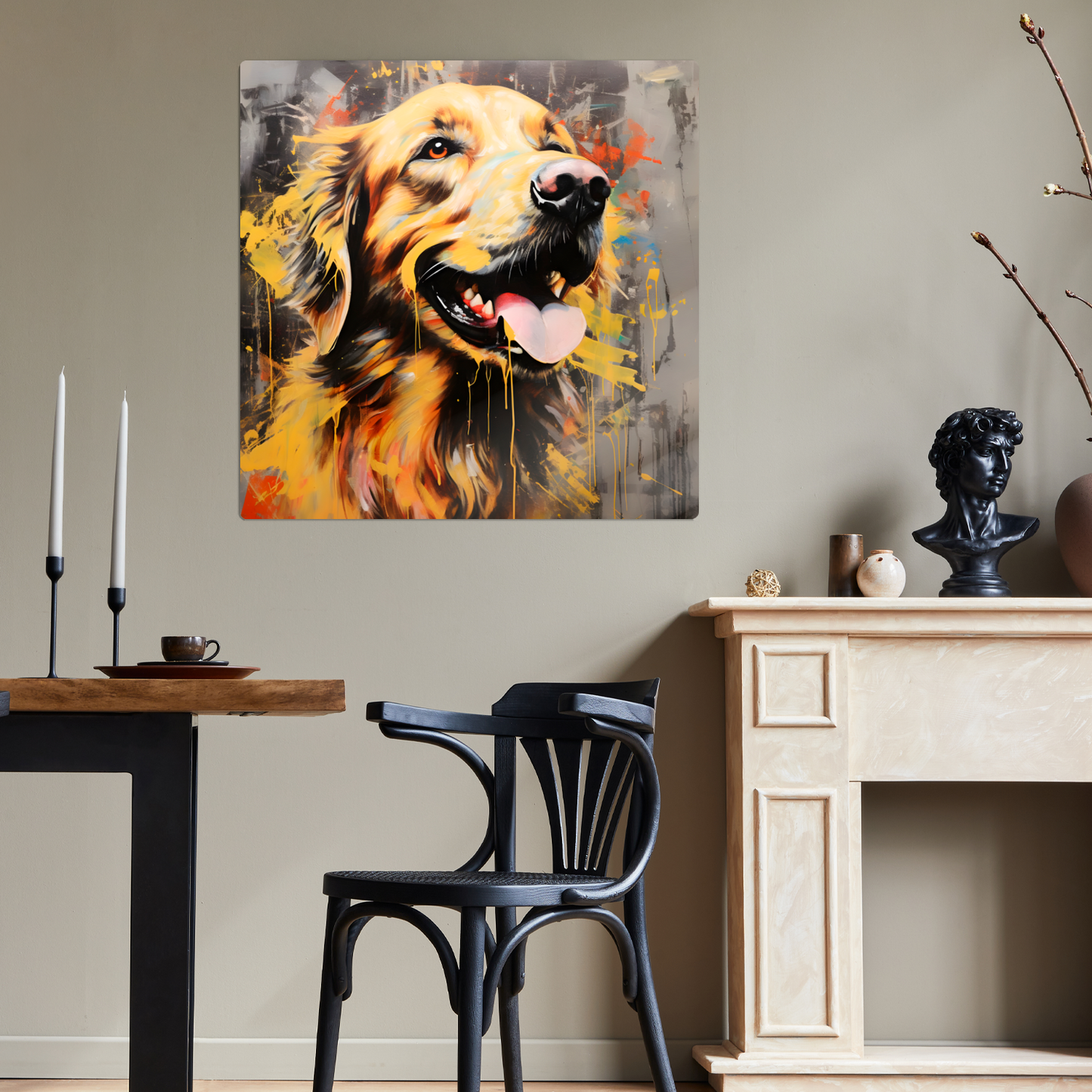 Retriever Radiance Premium Square Aluminum Prints
