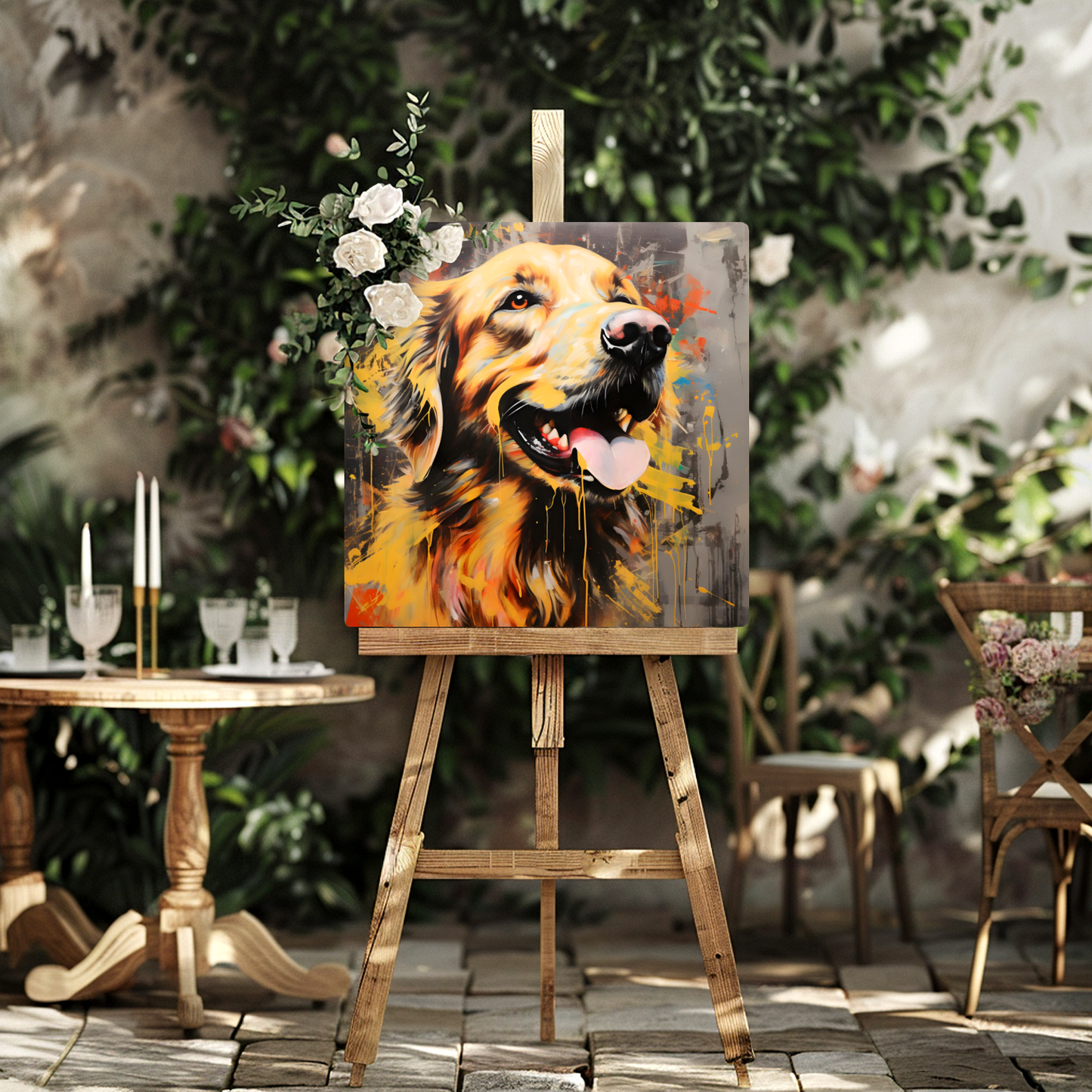 Retriever Radiance Premium Square Aluminum Prints