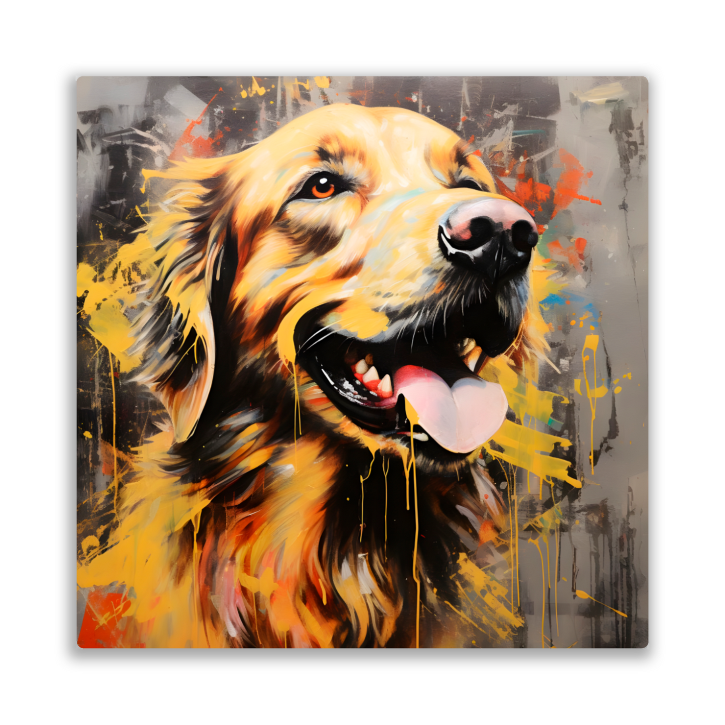 Retriever Radiance Premium Square Aluminum Prints
