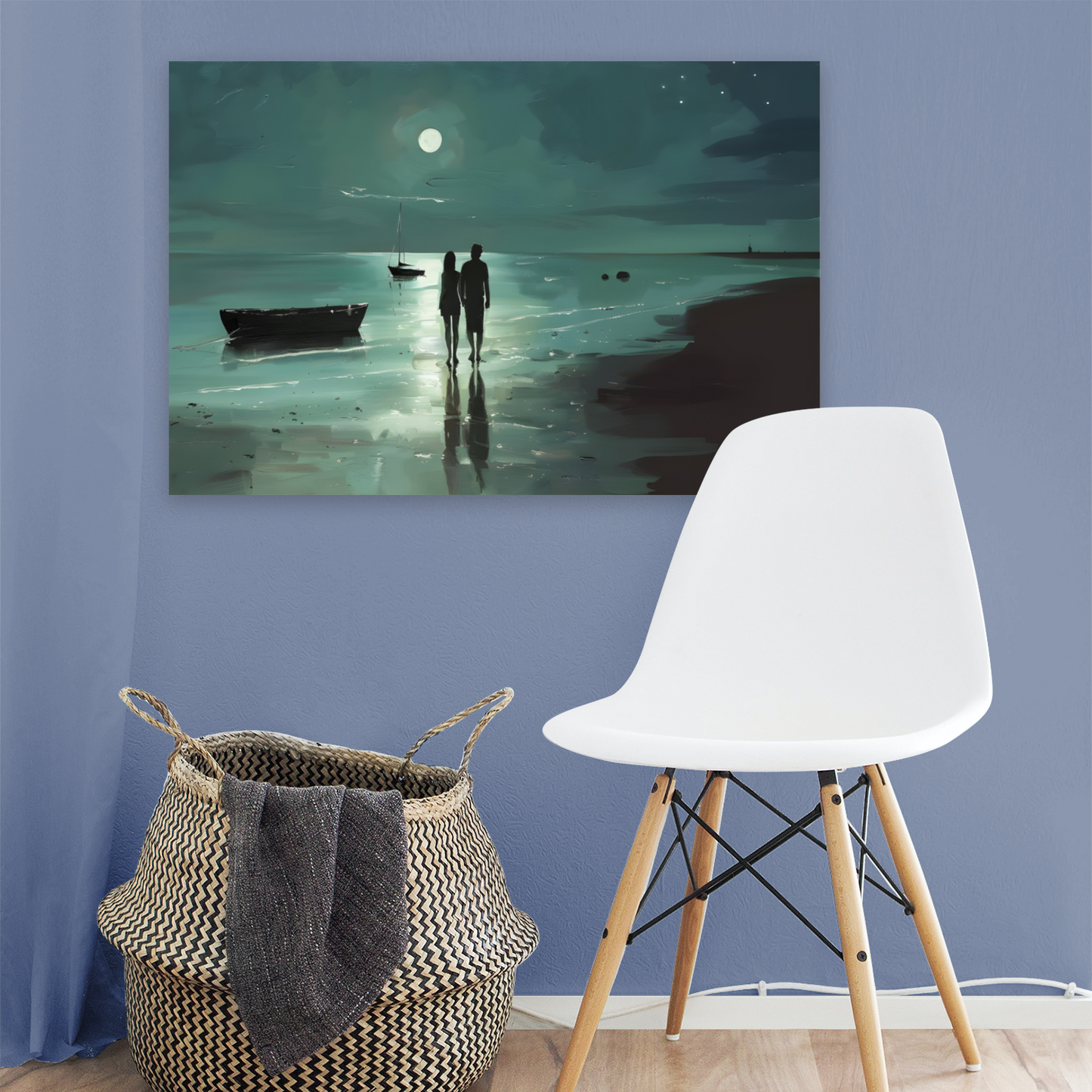 Nocturne's Reflection Deluxe Box Landscape Canvas Prints