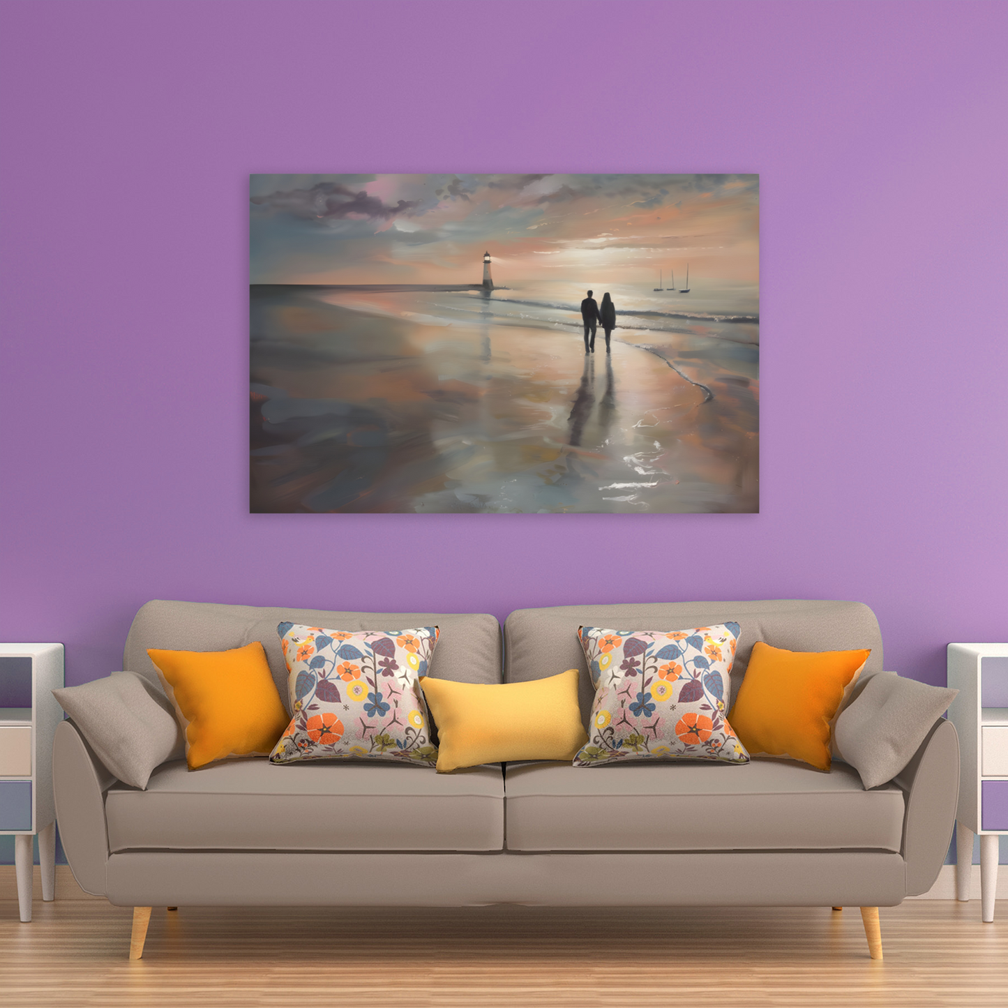 Sunset's Promise Deluxe Box Landscape Canvas Prints