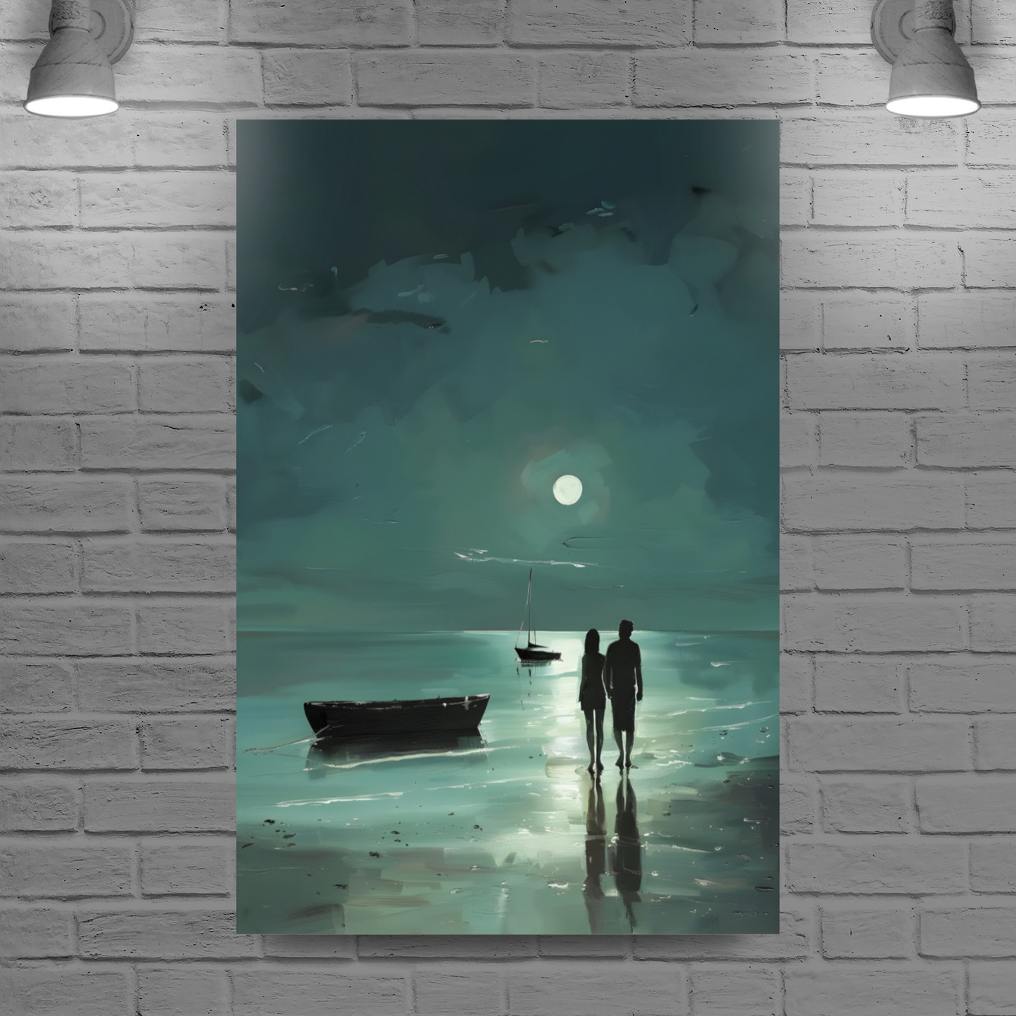 Nocturne's Reflection Deluxe Box Portrait Canvas Prints
