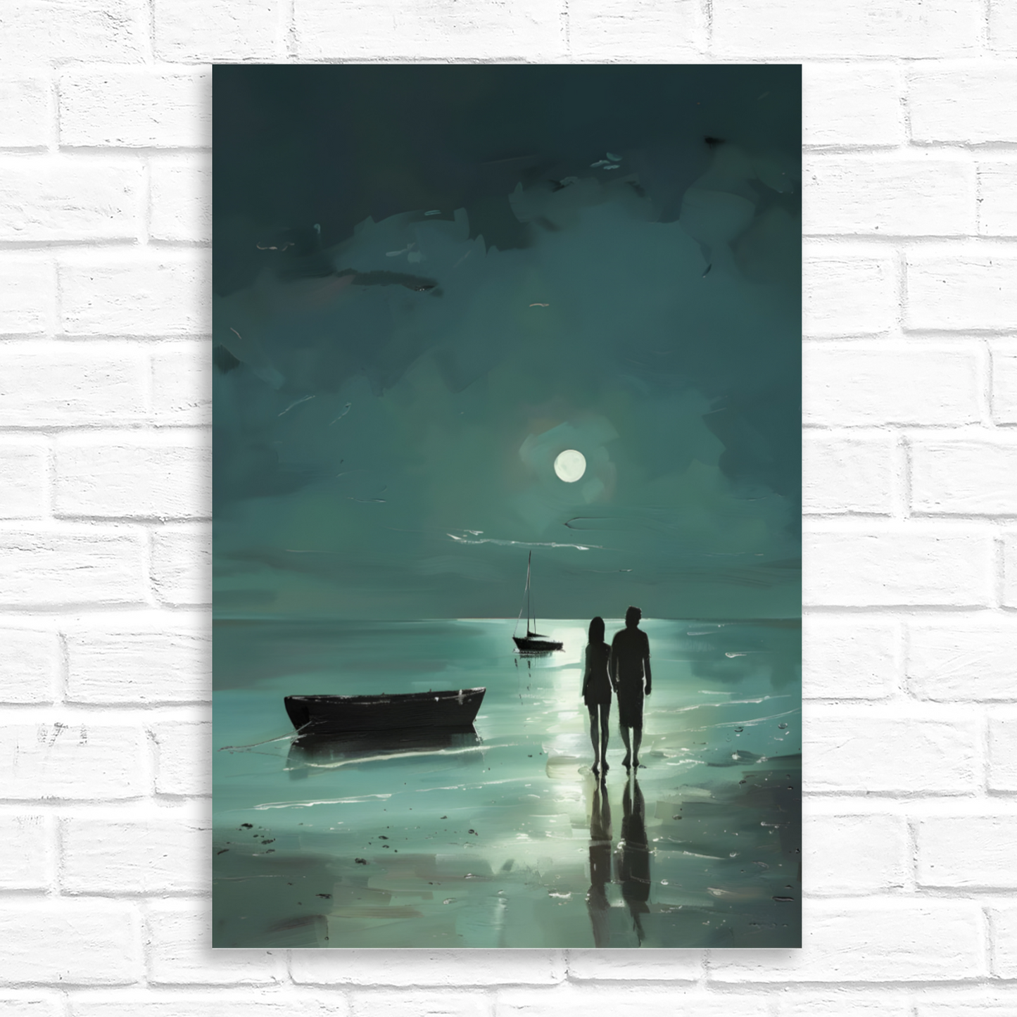 Nocturne's Reflection Deluxe Box Portrait Canvas Prints
