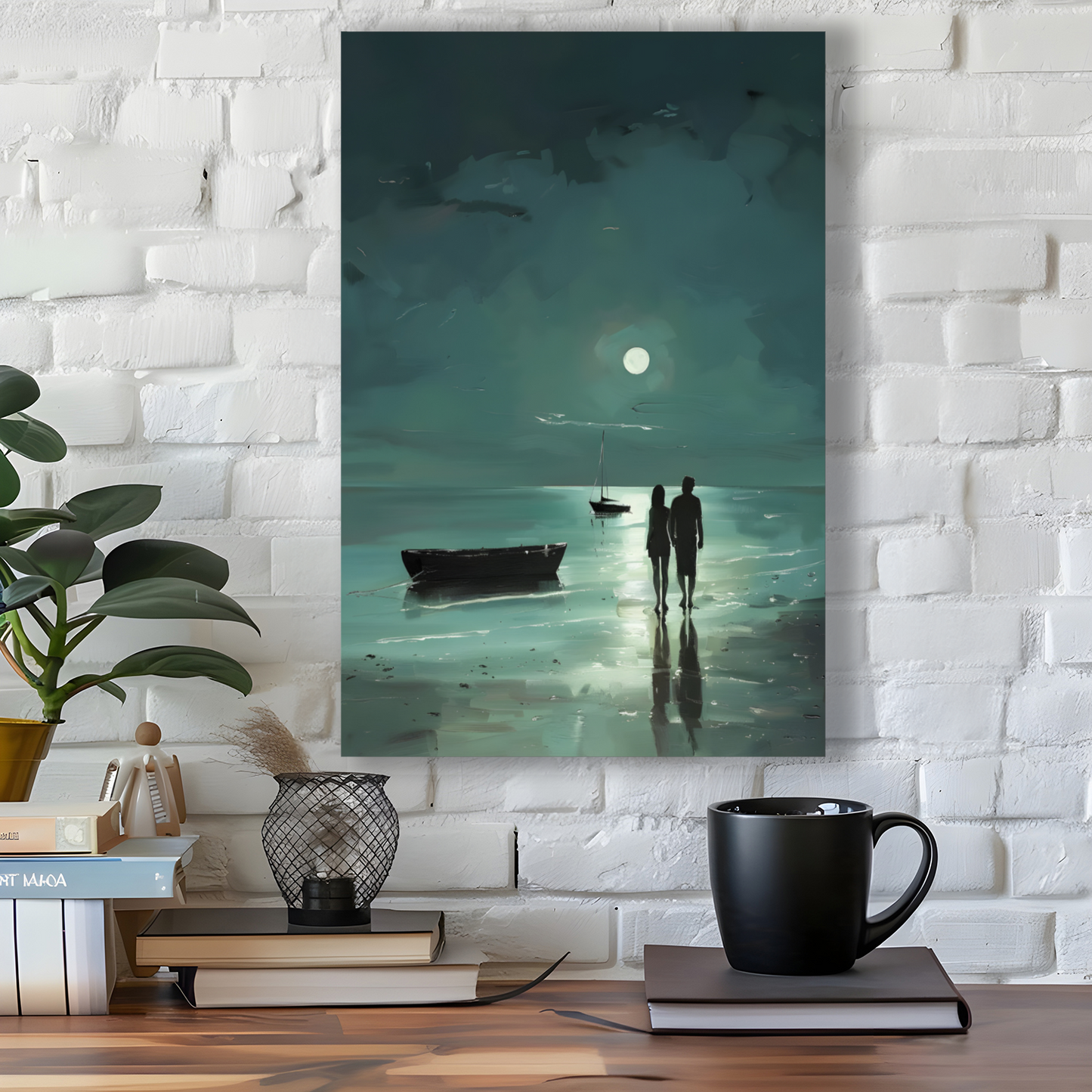 Nocturne's Reflection Deluxe Box Portrait Canvas Prints