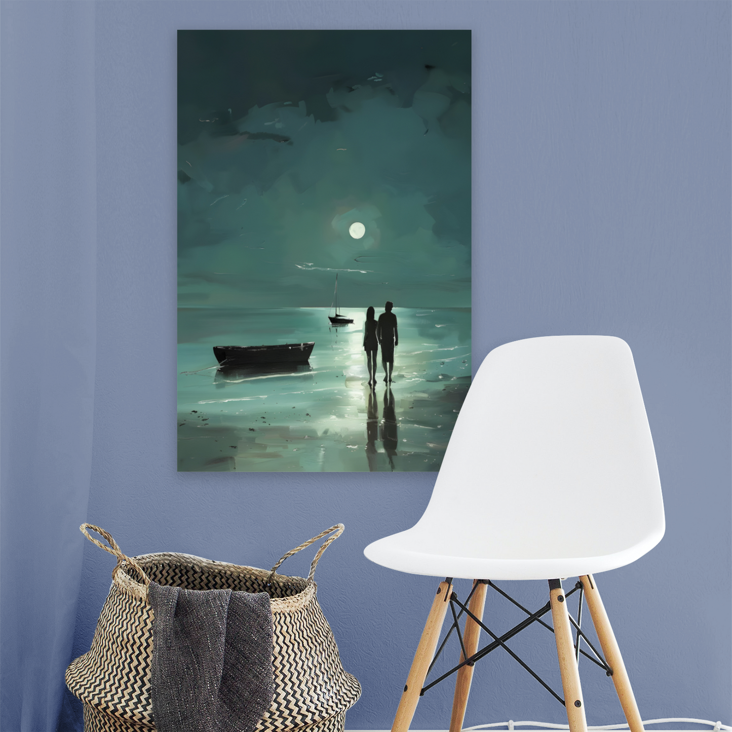 Nocturne's Reflection Deluxe Box Portrait Canvas Prints