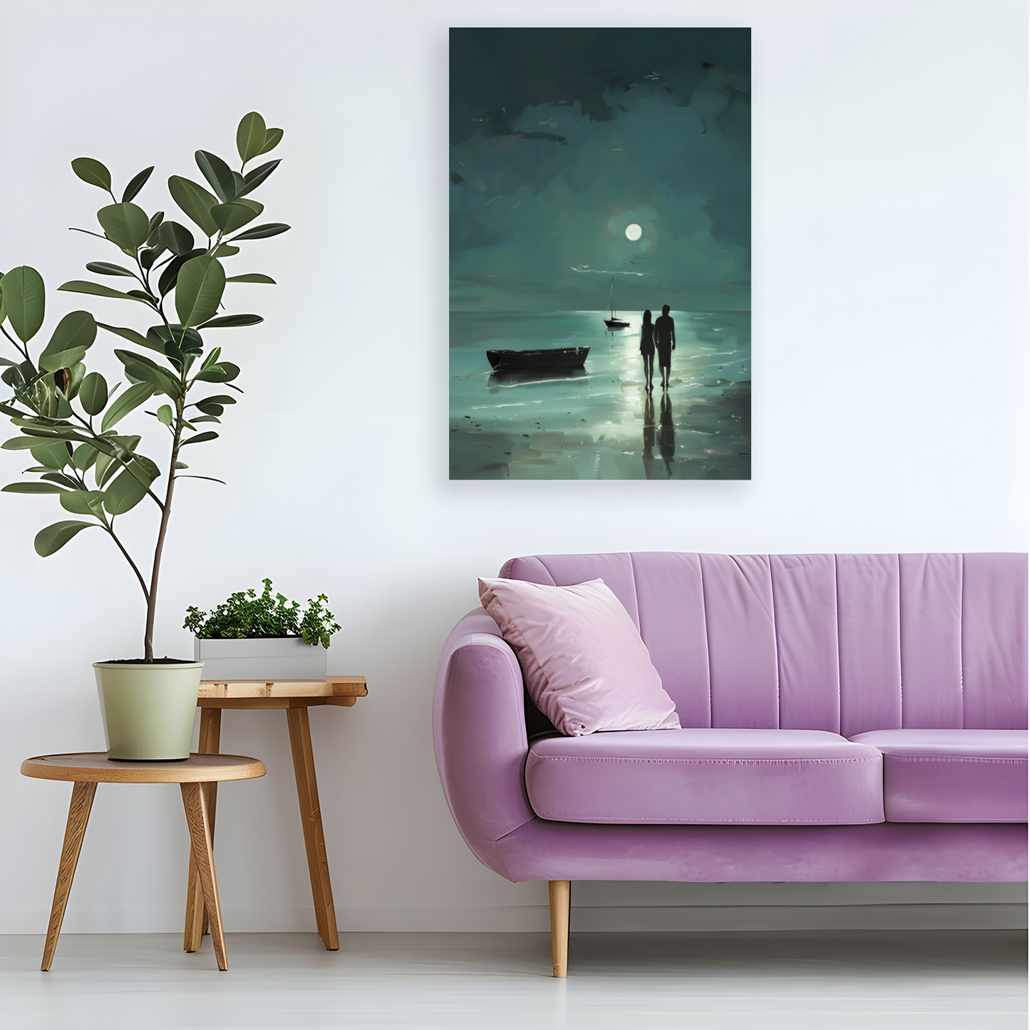 Nocturne's Reflection Deluxe Box Portrait Canvas Prints