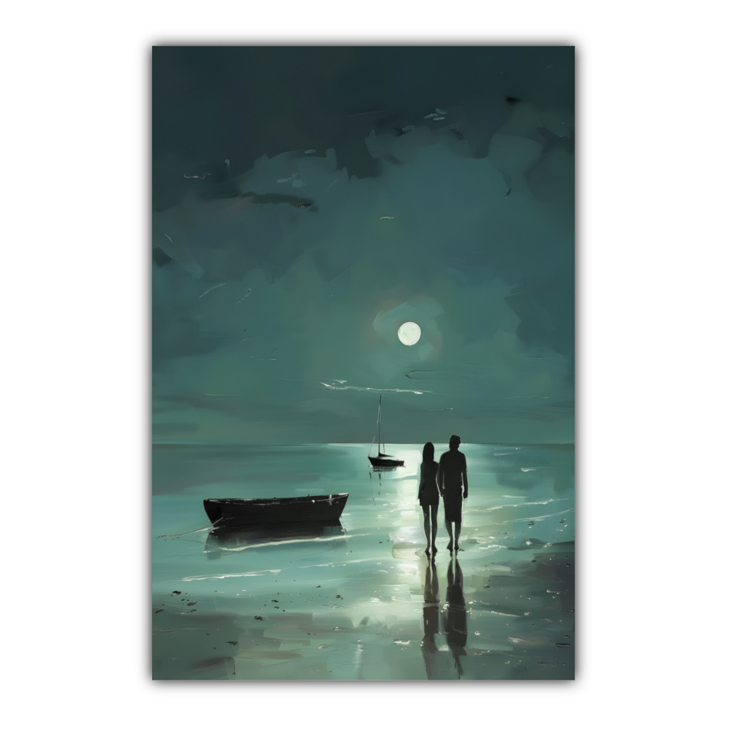 Nocturne's Reflection Deluxe Box Portrait Canvas Prints