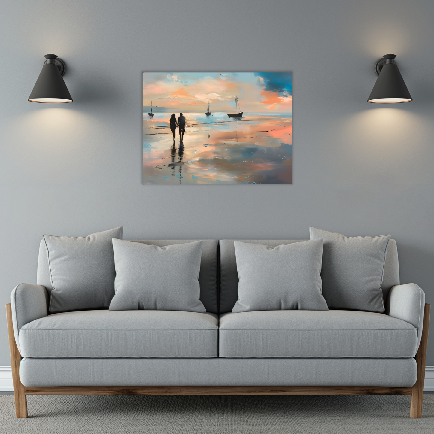 Twilight's Embrace Premium Landscape Aluminum Prints