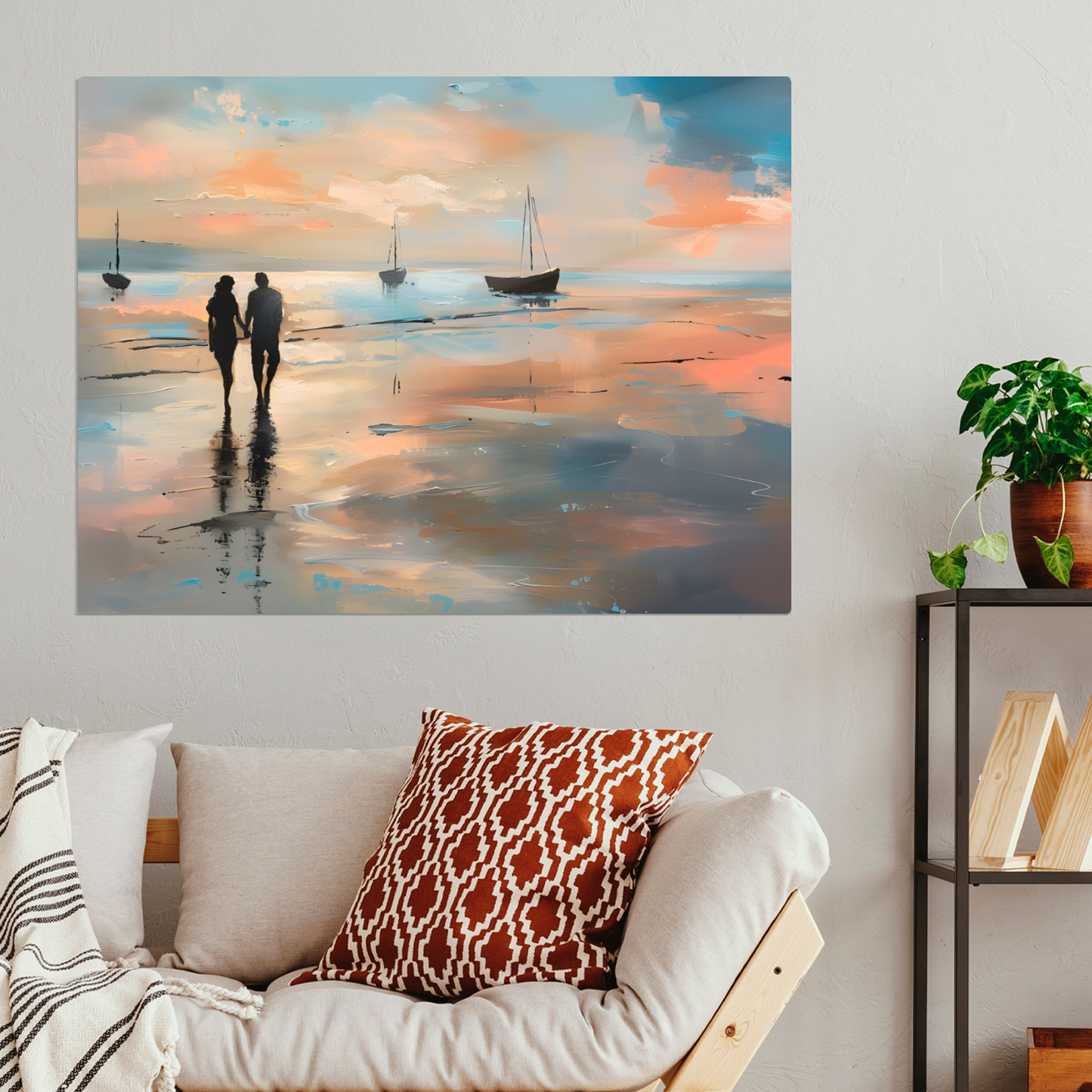 Twilight's Embrace Premium Landscape Aluminum Prints