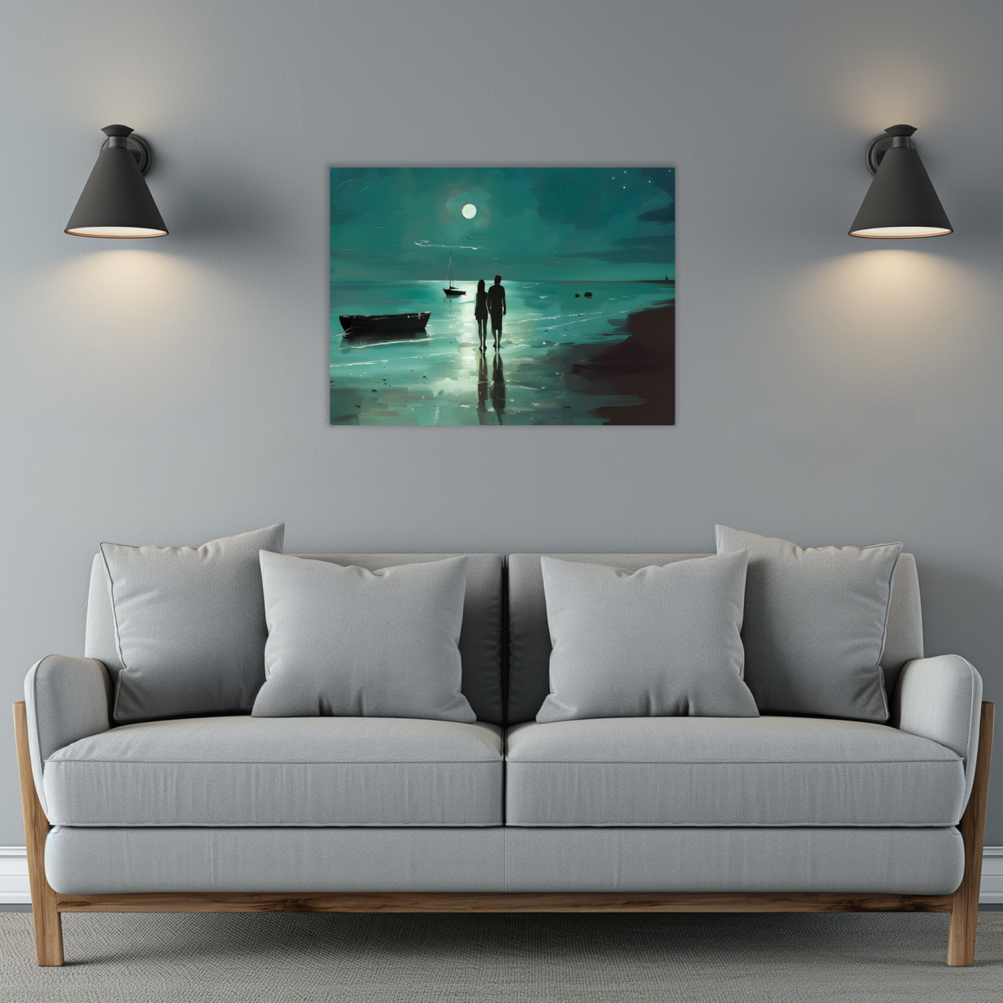 Nocturne's Reflection Premium Landscape Aluminum Prints