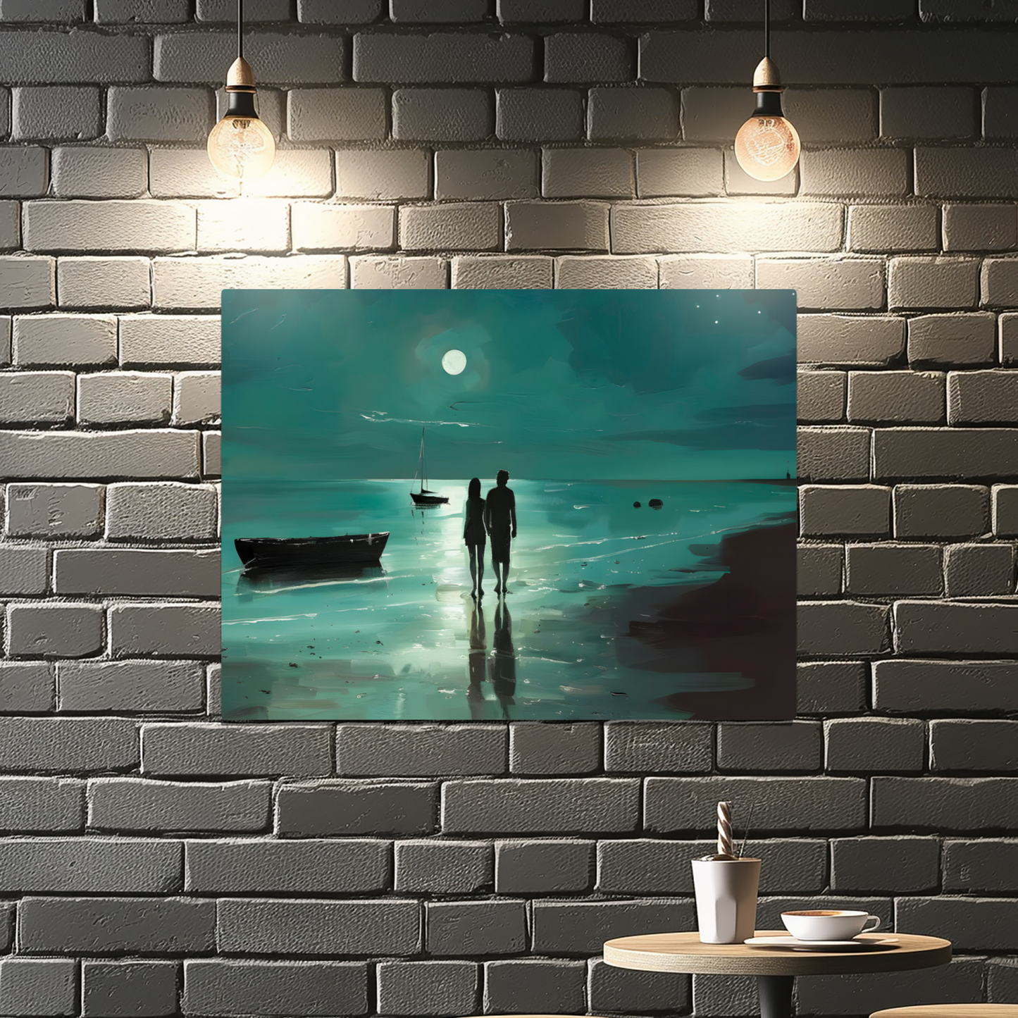 Nocturne's Reflection Premium Landscape Aluminum Prints