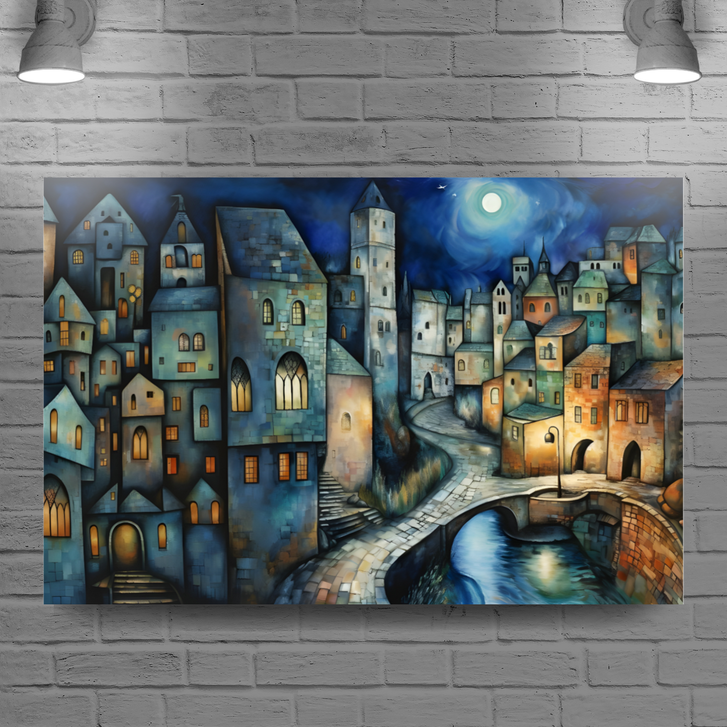 Lunar Enclave Deluxe Box Landscape Canvas Prints