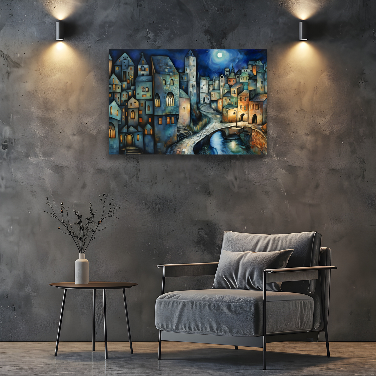 Lunar Enclave Deluxe Box Landscape Canvas Prints