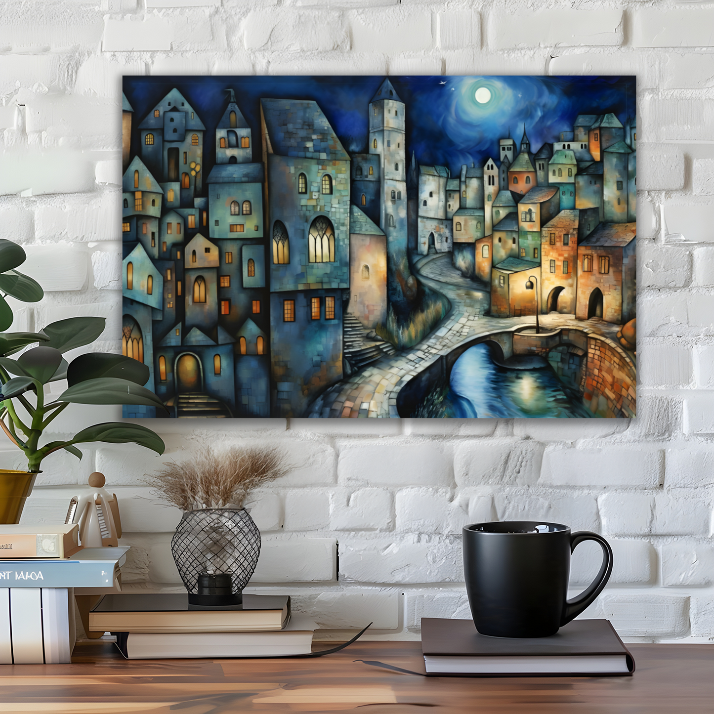 Lunar Enclave Deluxe Box Landscape Canvas Prints
