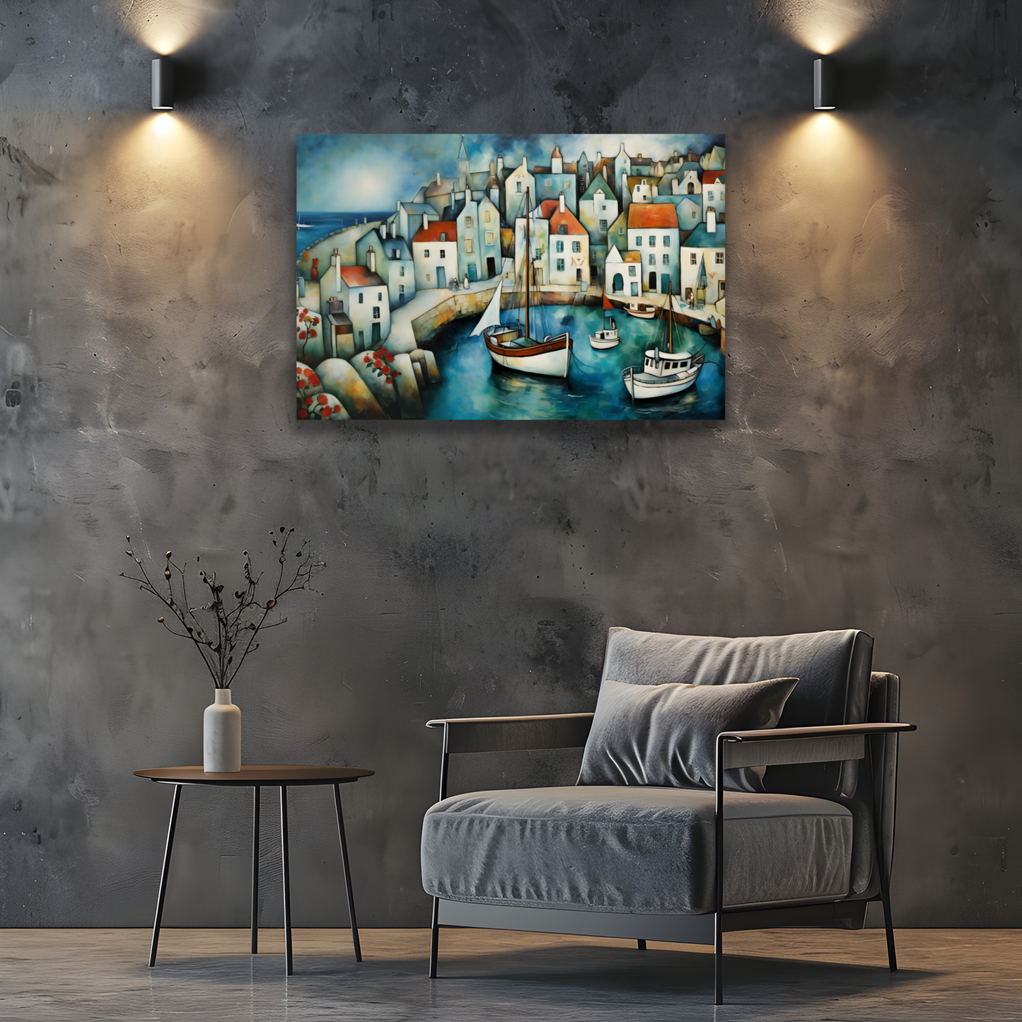 Harbour Hues Deluxe Box Landscape Canvas Prints