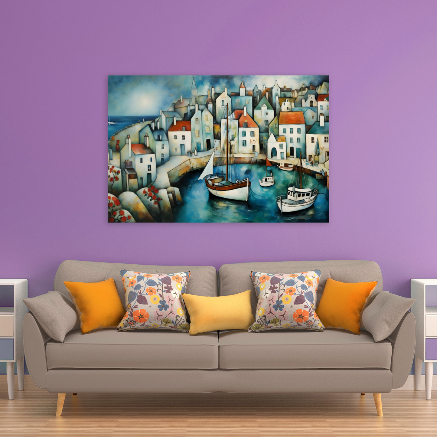 Harbour Hues Deluxe Box Landscape Canvas Prints