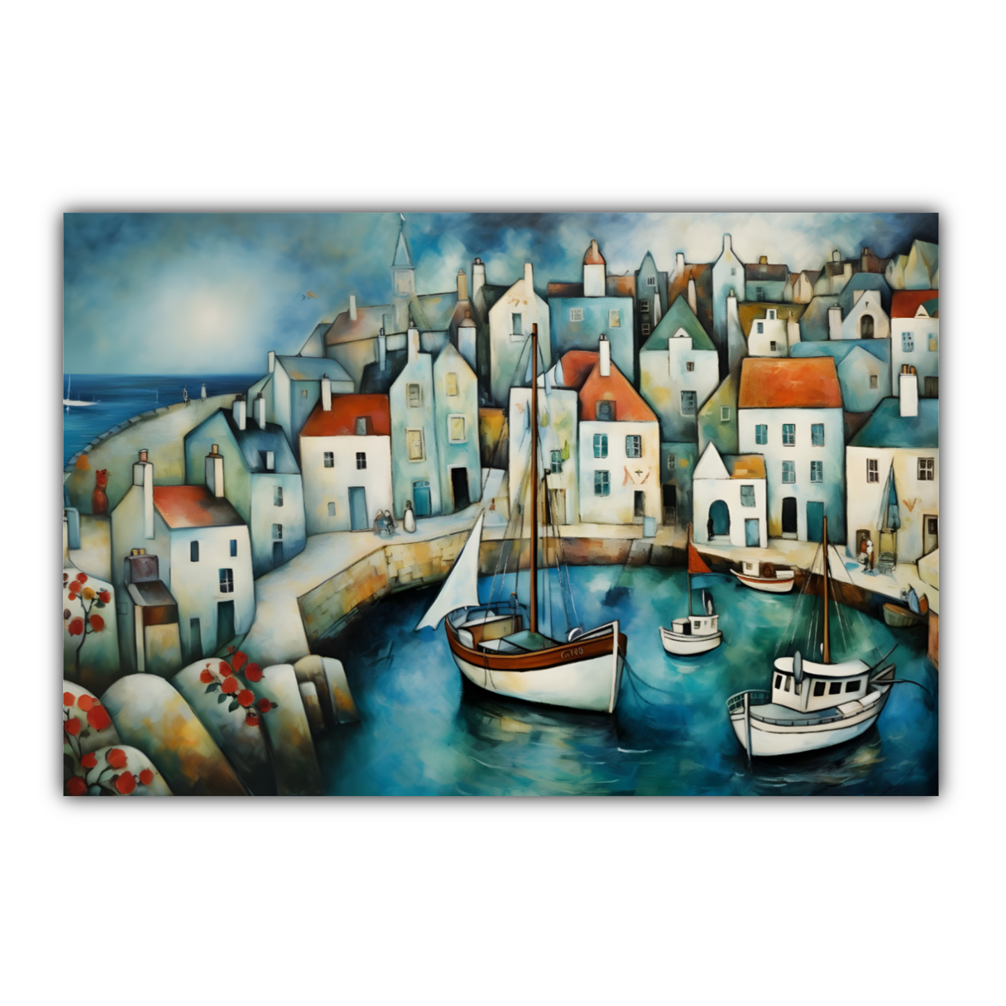 Harbour Hues Deluxe Box Landscape Canvas Prints