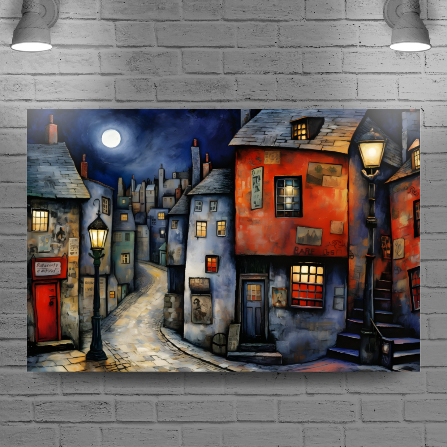 Moonlit Murmurs Deluxe Box Landscape Canvas Prints