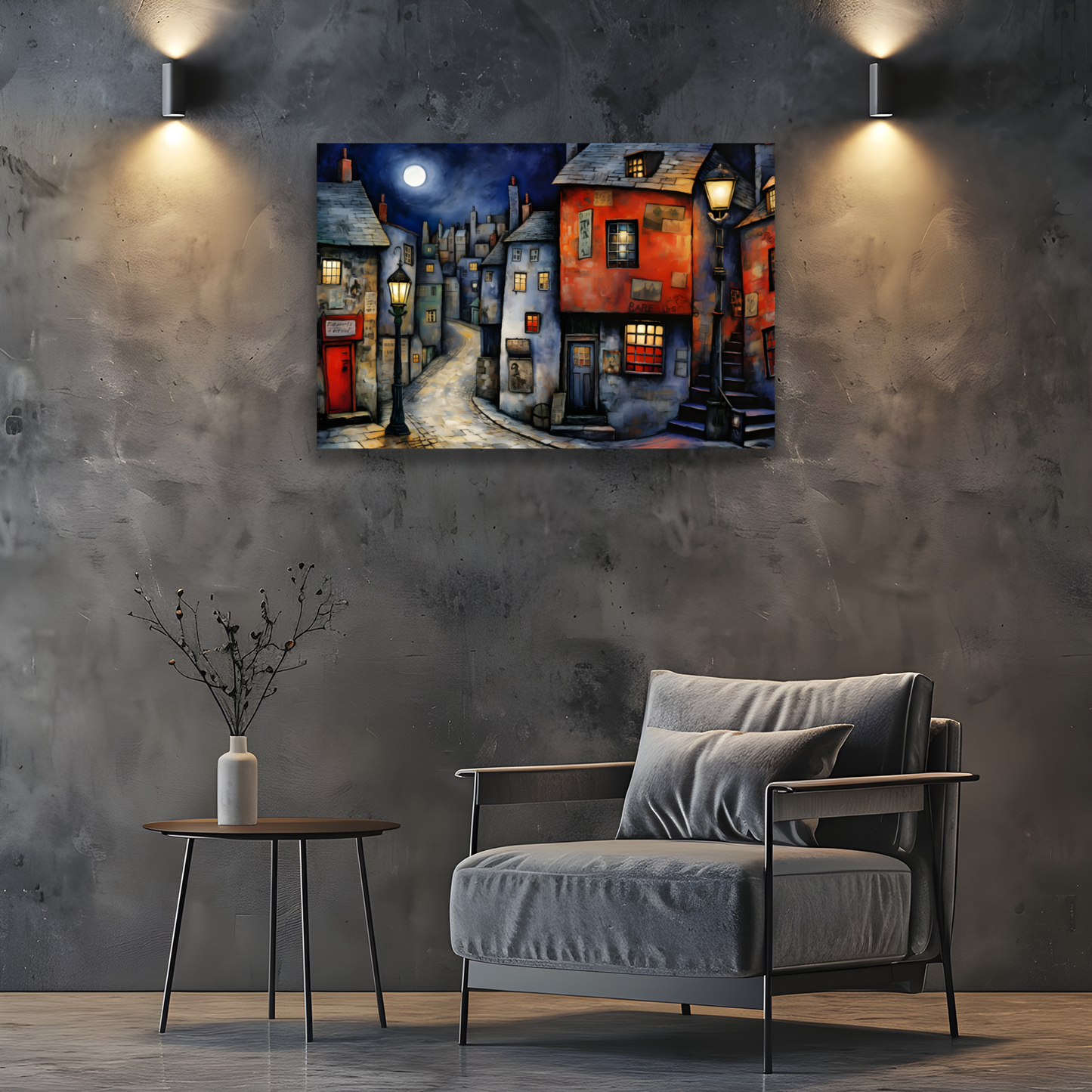 Moonlit Murmurs Deluxe Box Landscape Canvas Prints