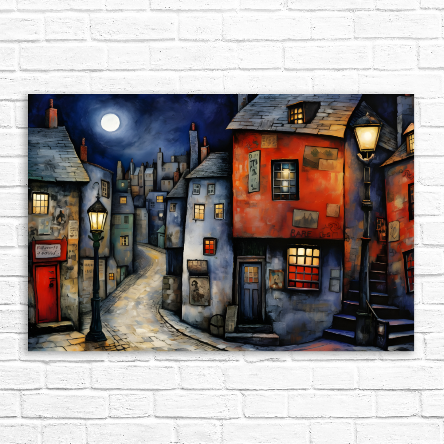 Moonlit Murmurs Deluxe Box Landscape Canvas Prints