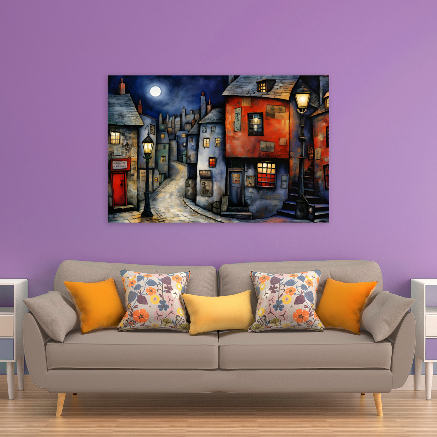 Moonlit Murmurs Deluxe Box Landscape Canvas Prints