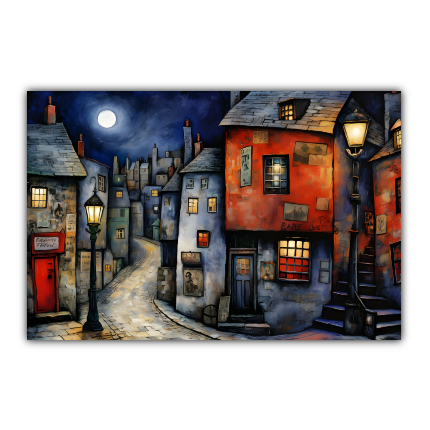 Moonlit Murmurs Deluxe Box Landscape Canvas Prints