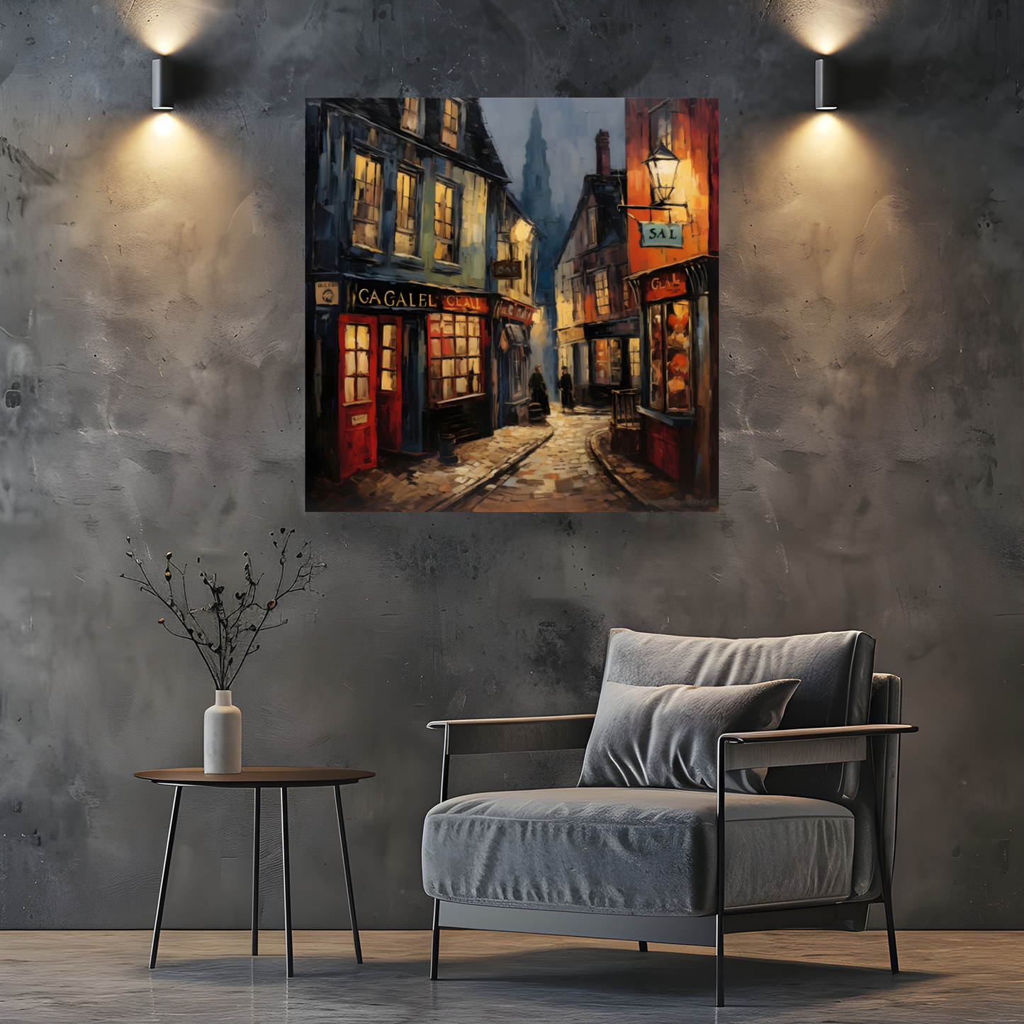 Twilight Alcove Deluxe Box Square Canvas Prints