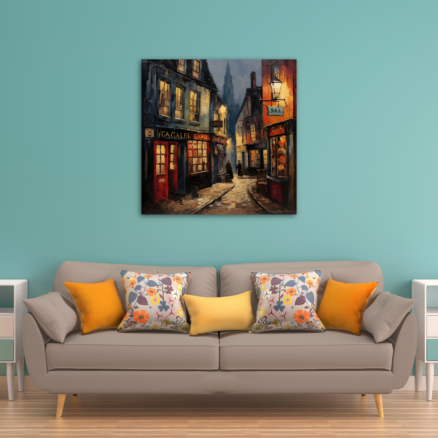 Twilight Alcove Deluxe Box Square Canvas Prints