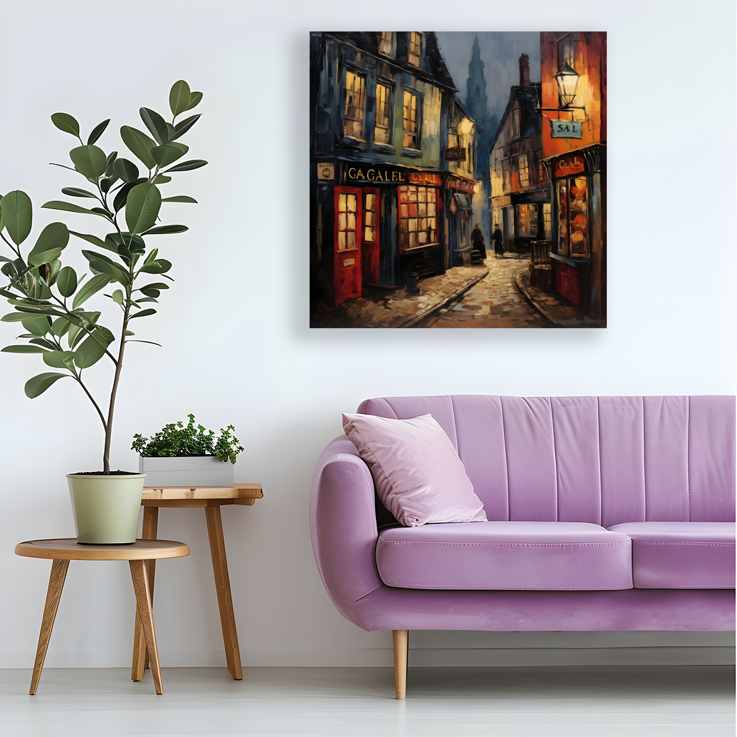 Twilight Alcove Deluxe Box Square Canvas Prints