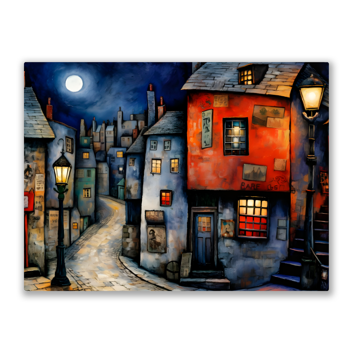 Moonlit Murmurs Premium Landscape Aluminum Prints
