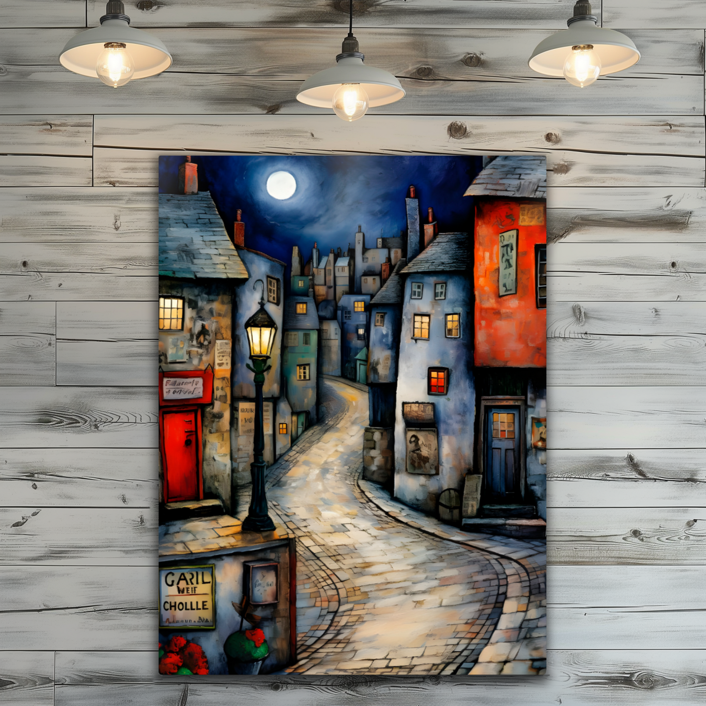 Moonlit Murmurs Premium Portrait Aluminum Prints