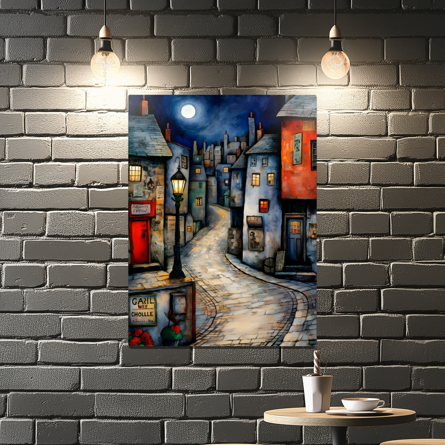 Moonlit Murmurs Premium Portrait Aluminum Prints