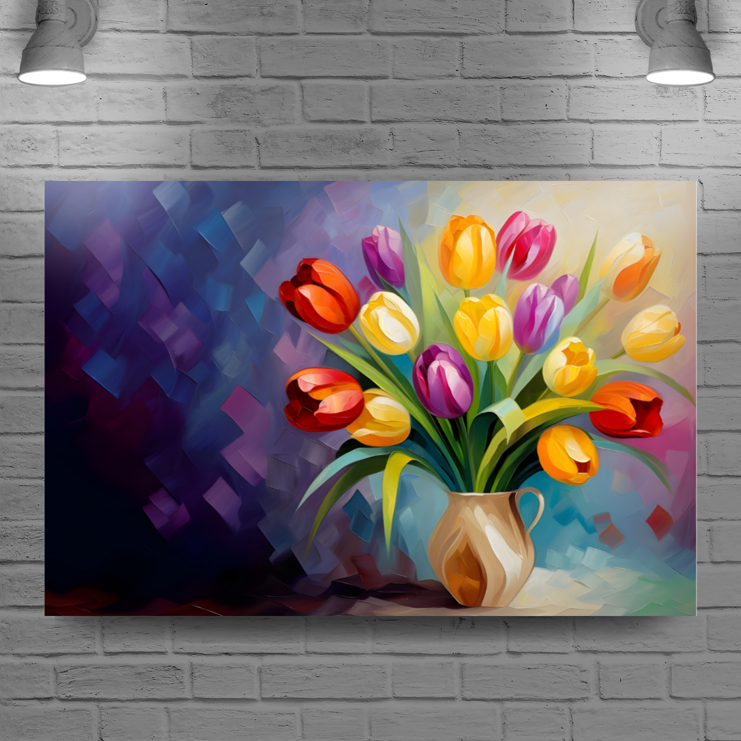 Kaleidoscope of Elegance Deluxe Box Landscape Canvas Print
