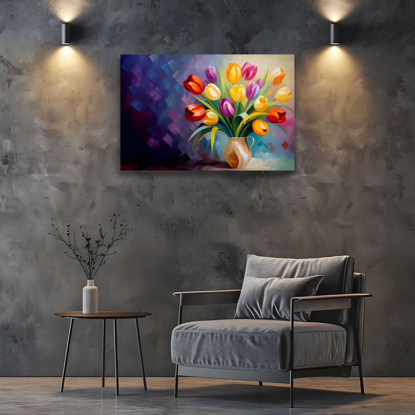 Kaleidoscope of Elegance Deluxe Box Landscape Canvas Print