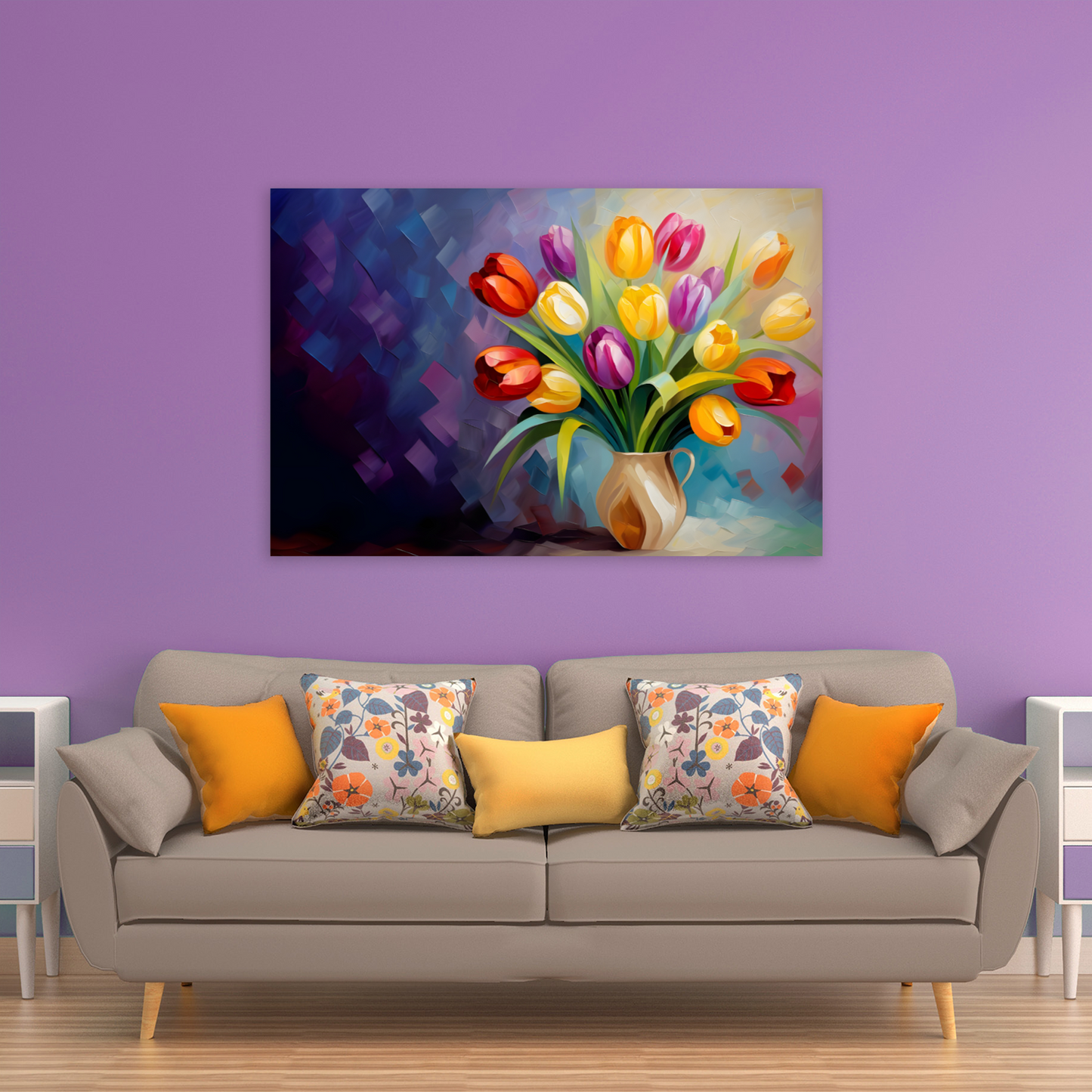 Kaleidoscope of Elegance Deluxe Box Landscape Canvas Print