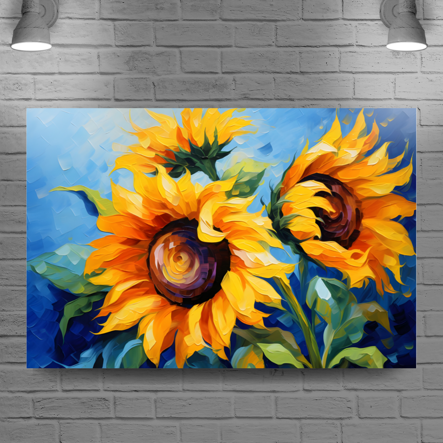 Azure Embrace Deluxe Box Landscape Canvas Prints