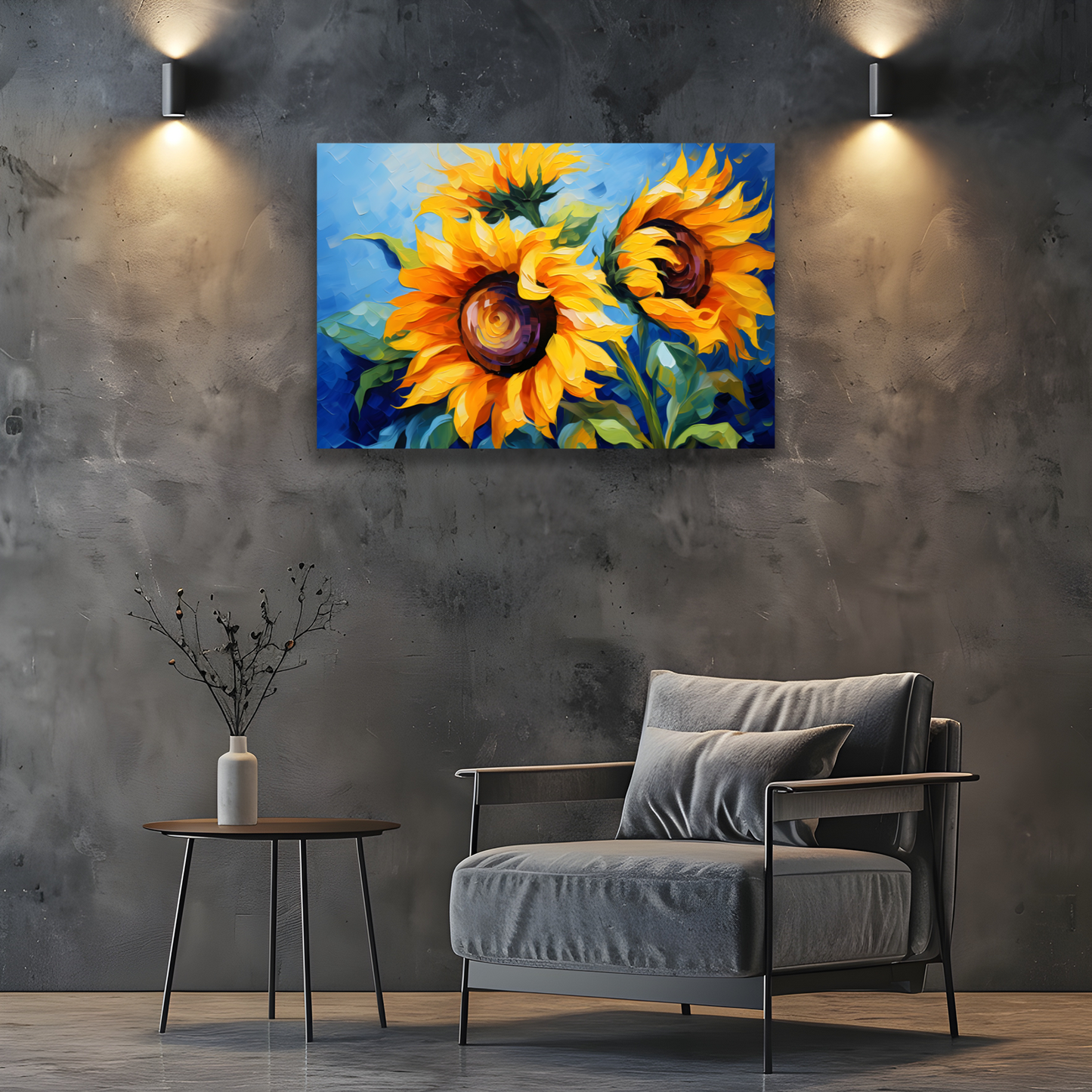 Azure Embrace Deluxe Box Landscape Canvas Prints