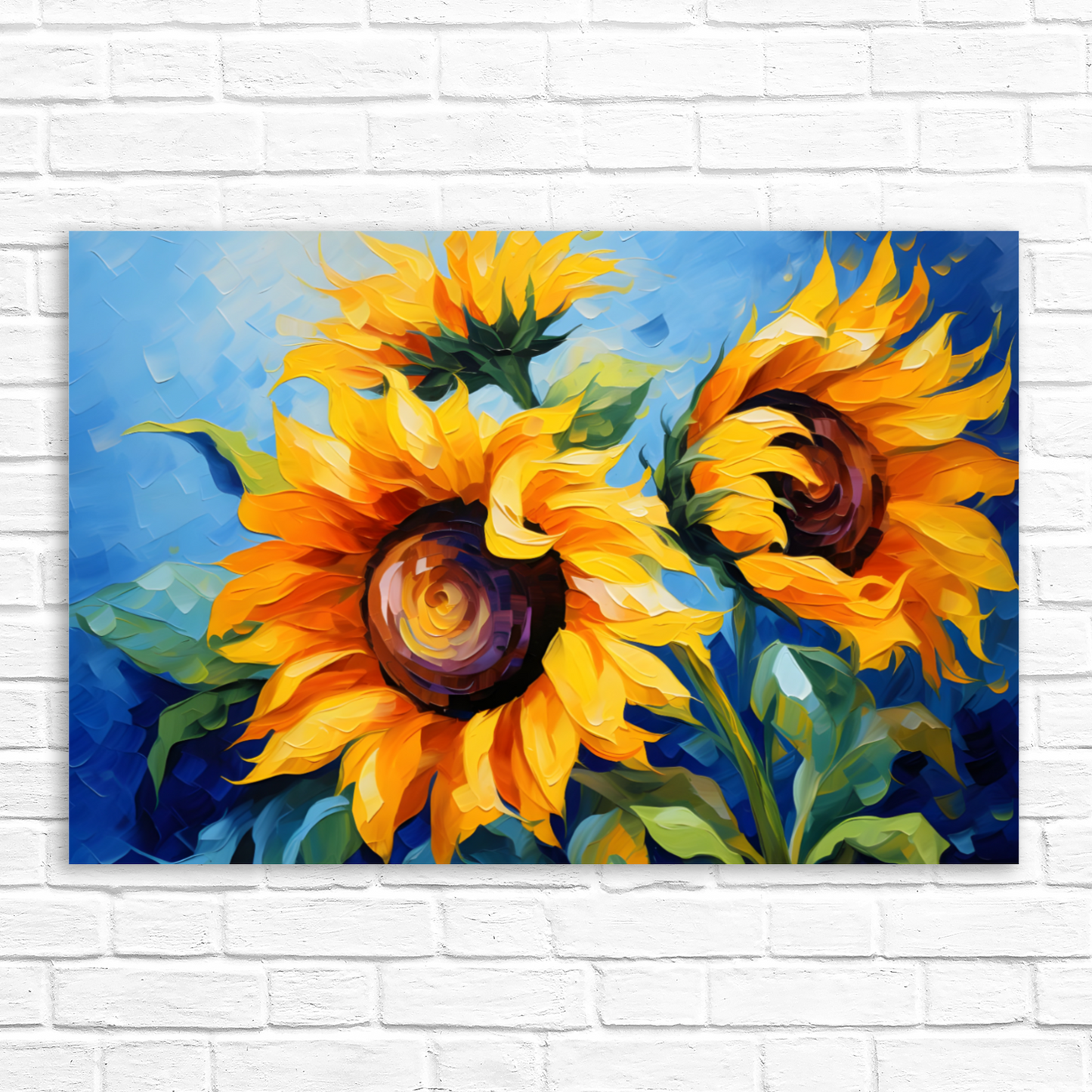 Azure Embrace Deluxe Box Landscape Canvas Prints