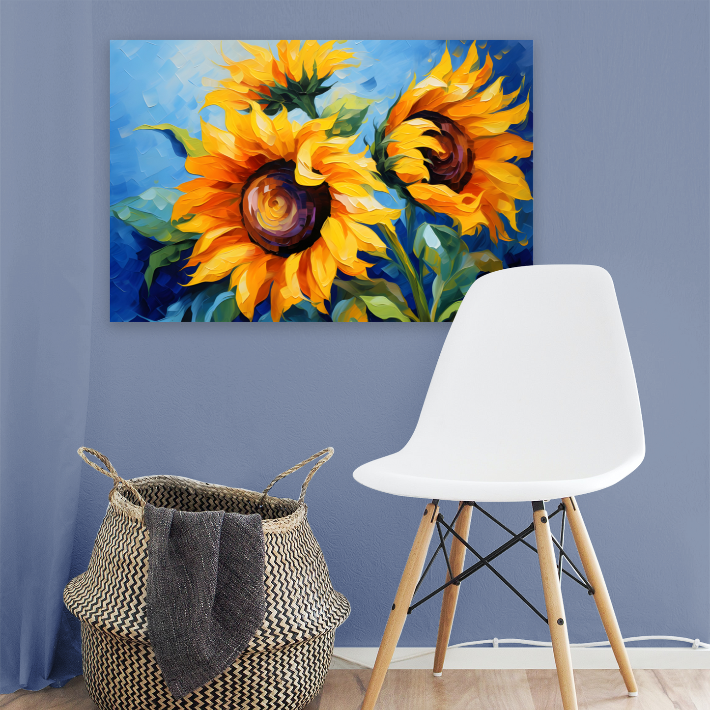 Azure Embrace Deluxe Box Landscape Canvas Prints