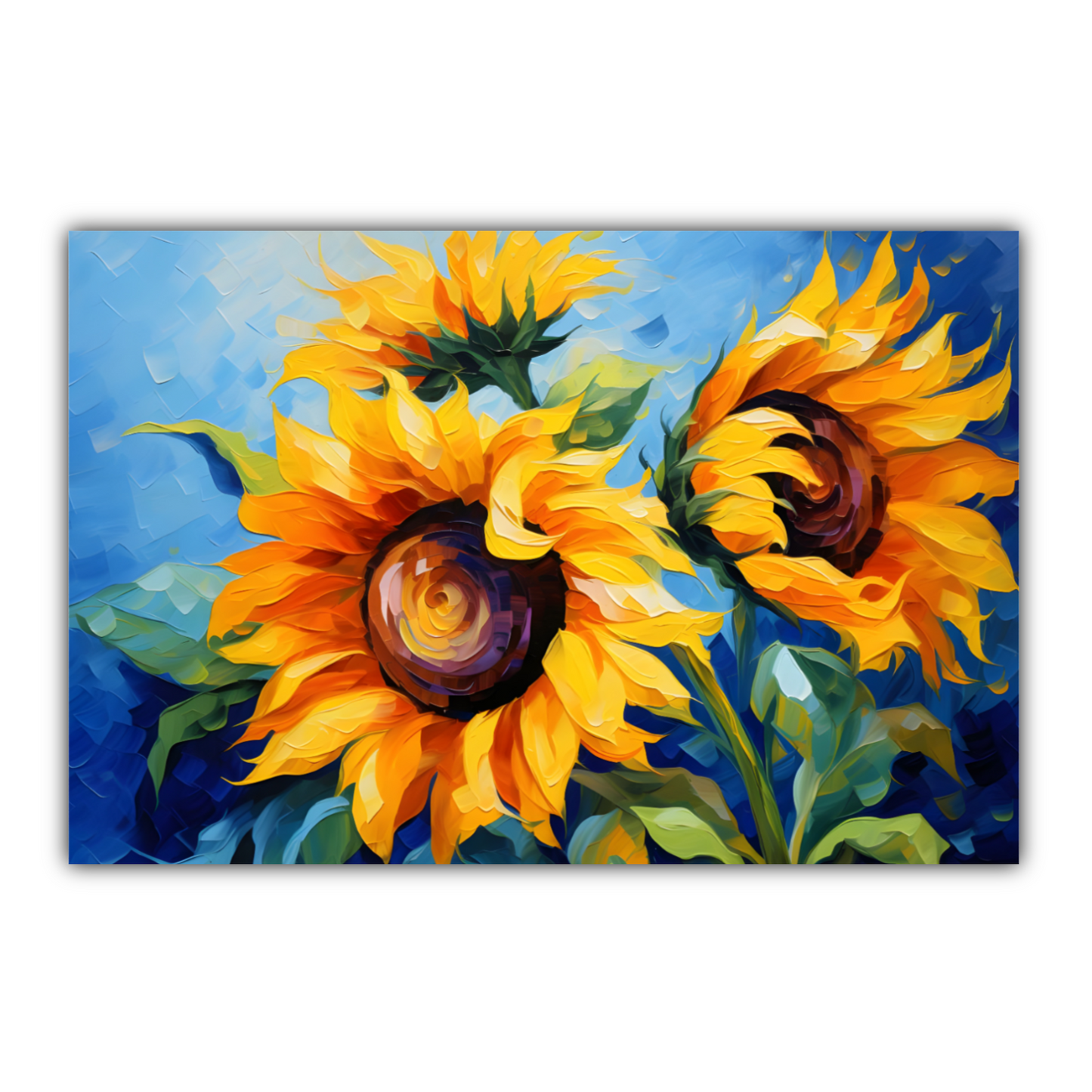 Azure Embrace Deluxe Box Landscape Canvas Prints