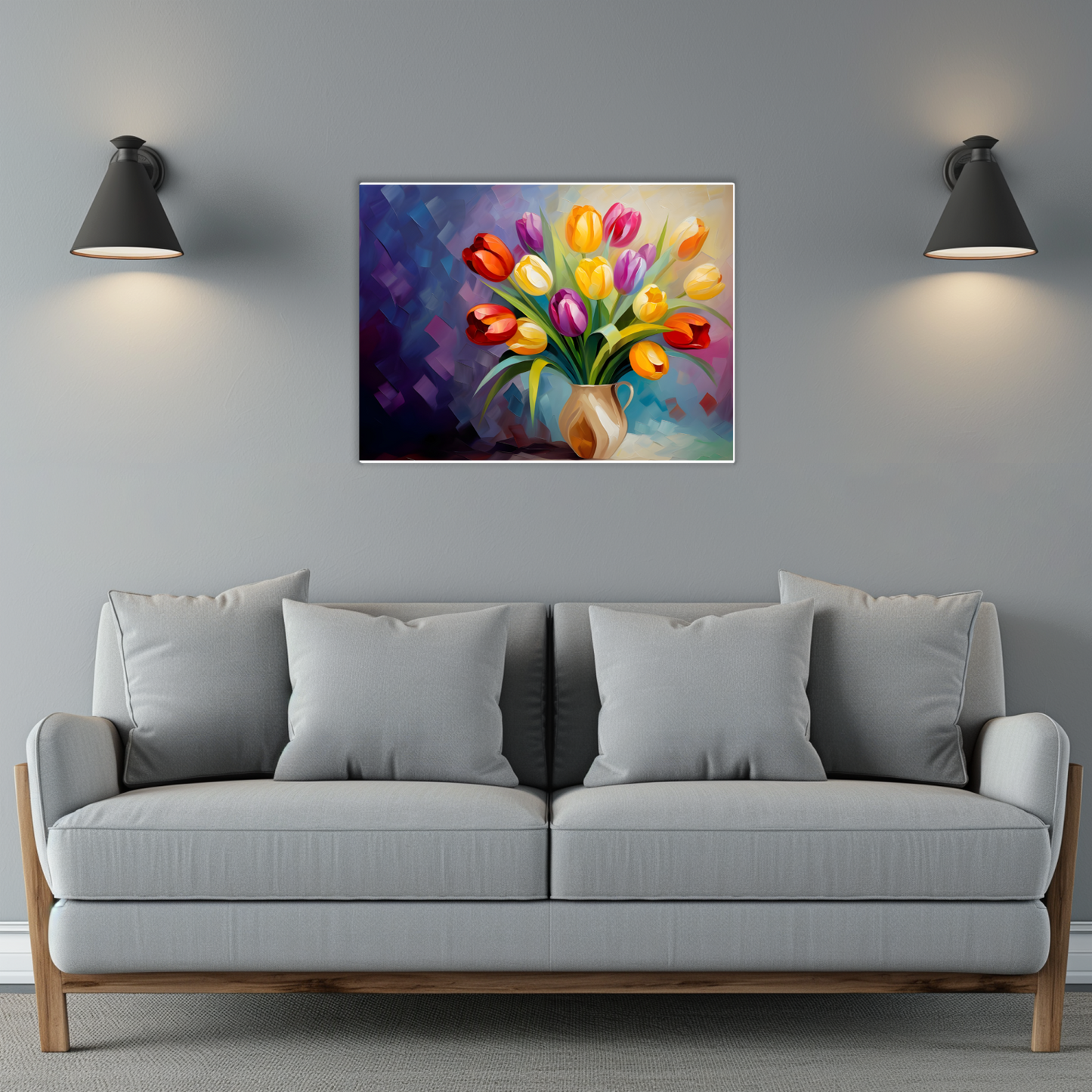 Kaleidoscope of Elegance Deluxe Box Landscape Canvas Print