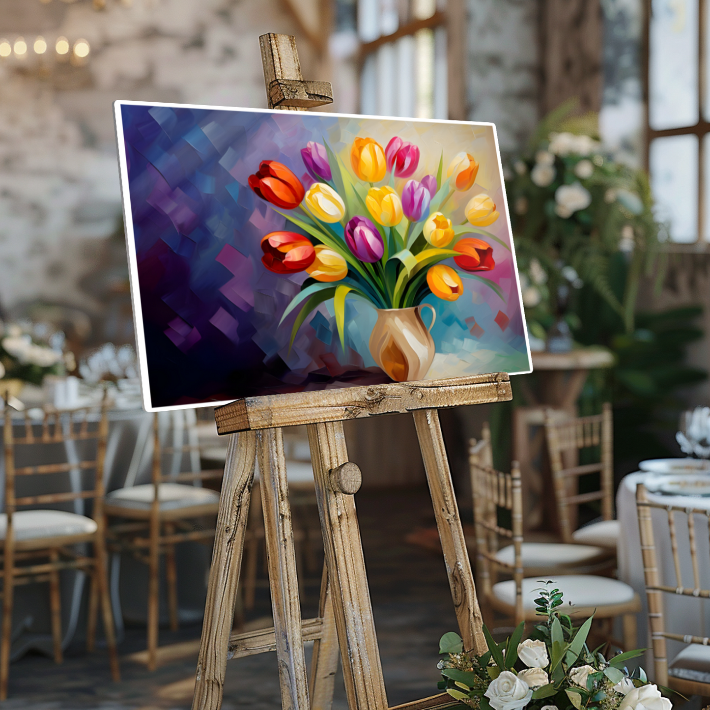 Kaleidoscope of Elegance Deluxe Box Landscape Canvas Print