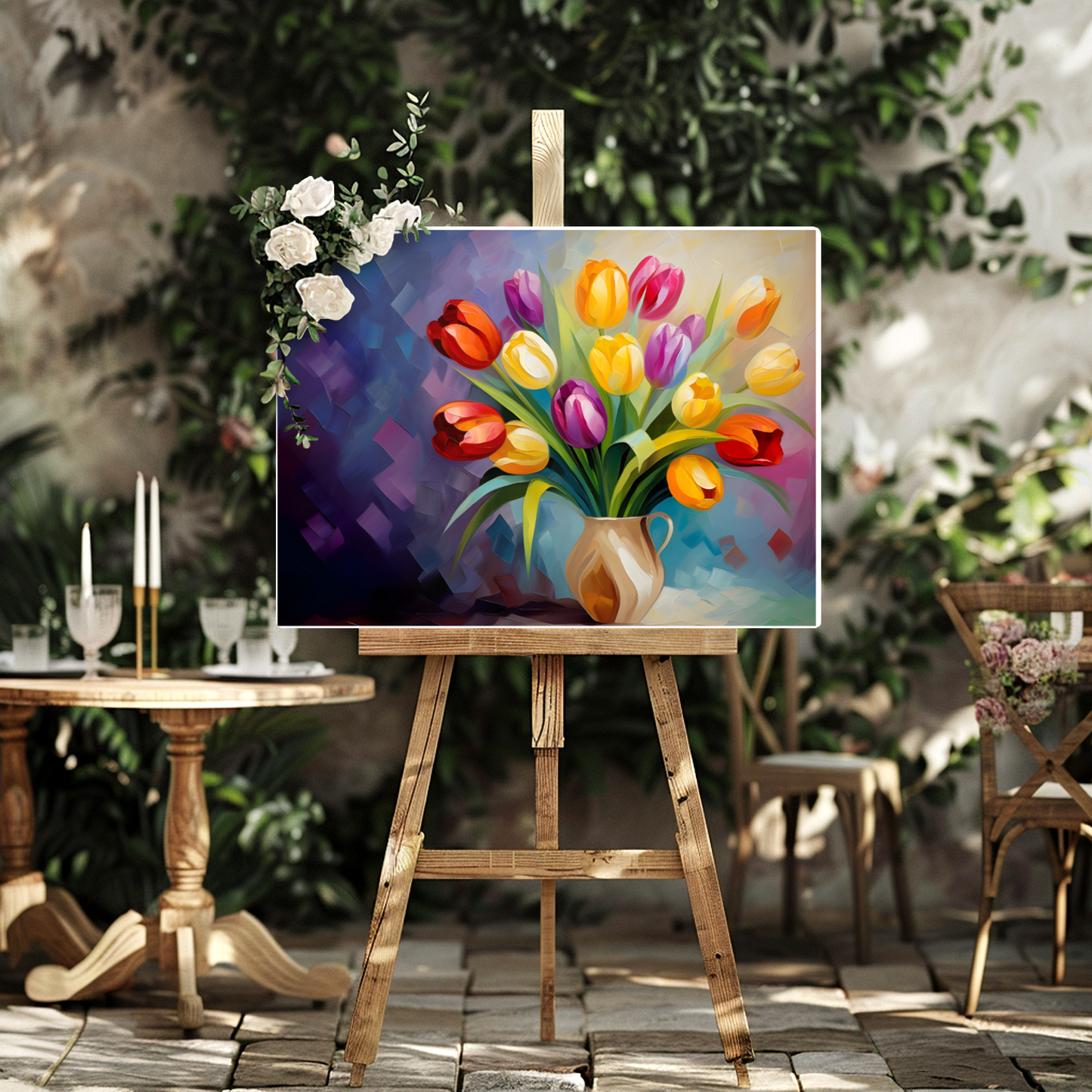 Kaleidoscope of Elegance Deluxe Box Landscape Canvas Print