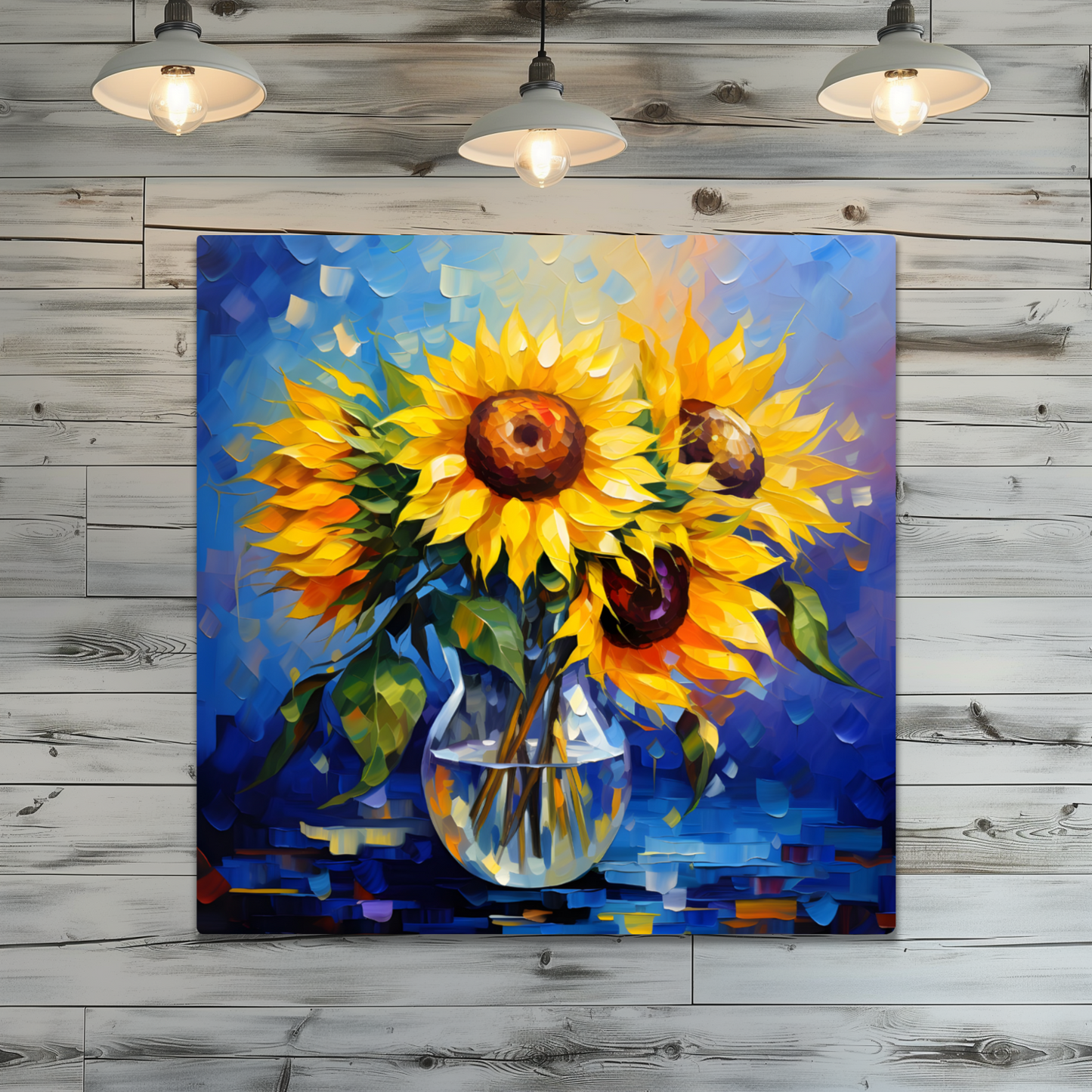 Azure Embrace Premium Square Aluminum Prints