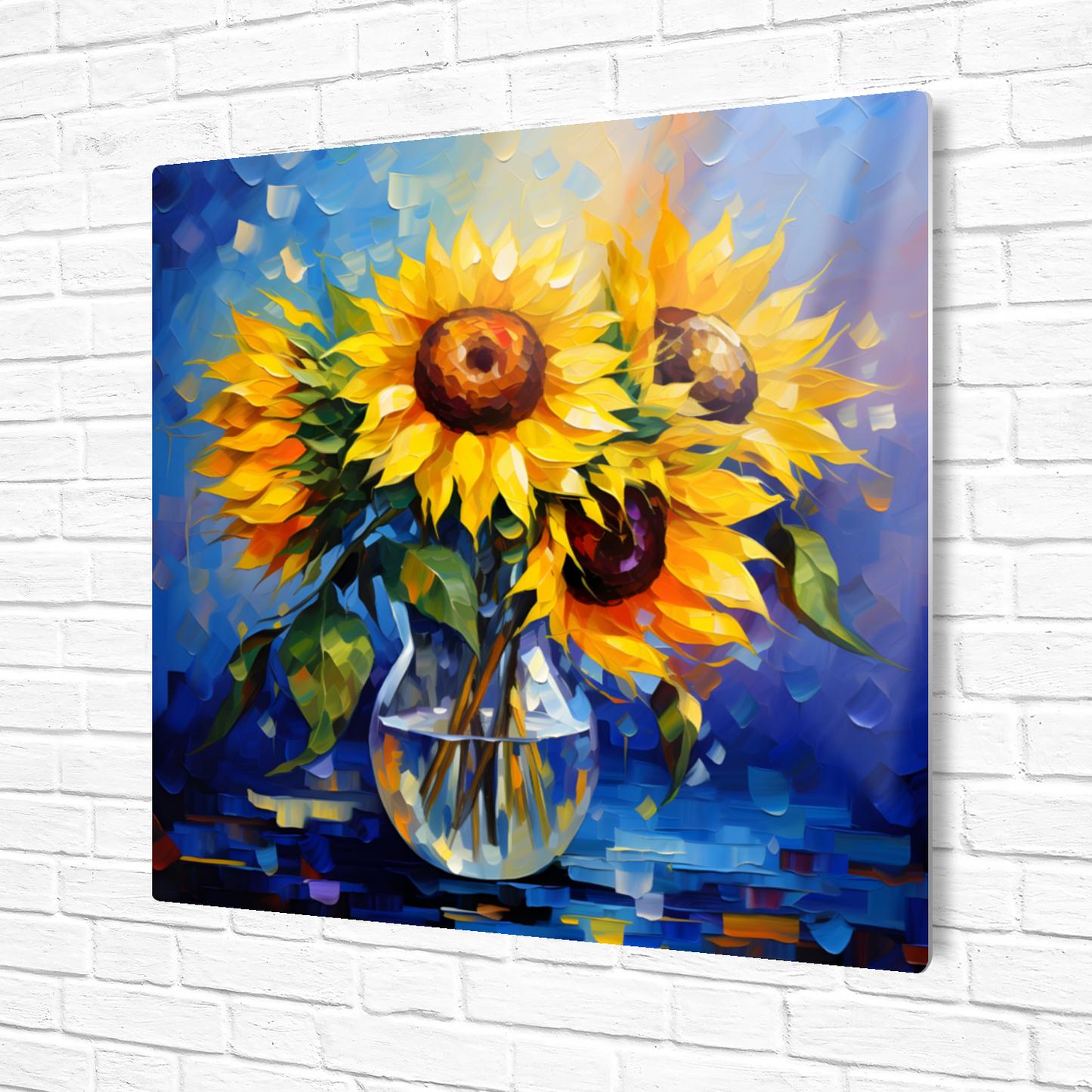 Azure Embrace Premium Square Aluminum Prints