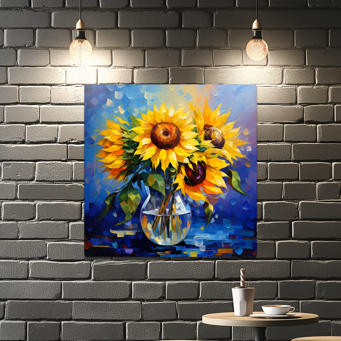 Azure Embrace Premium Square Aluminum Prints