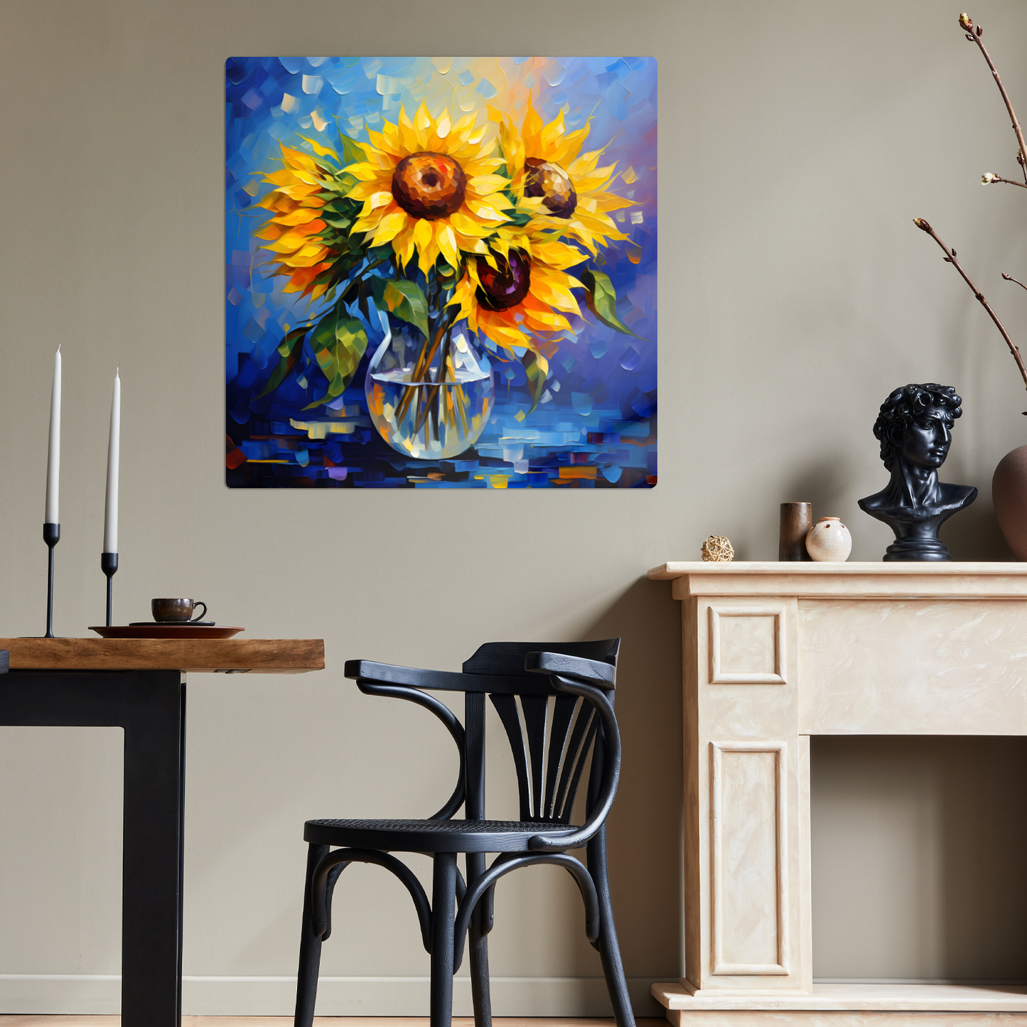 Azure Embrace Premium Square Aluminum Prints